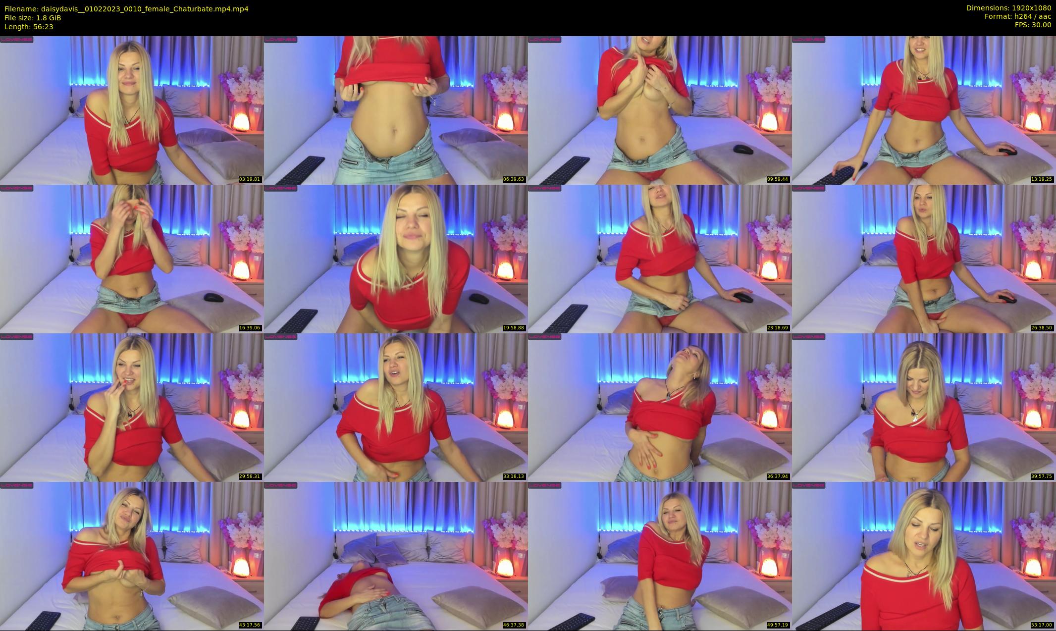 daisydavis_ — 57 minute Chaturbate female cam show recording, 1080p, Feb 1, 2023