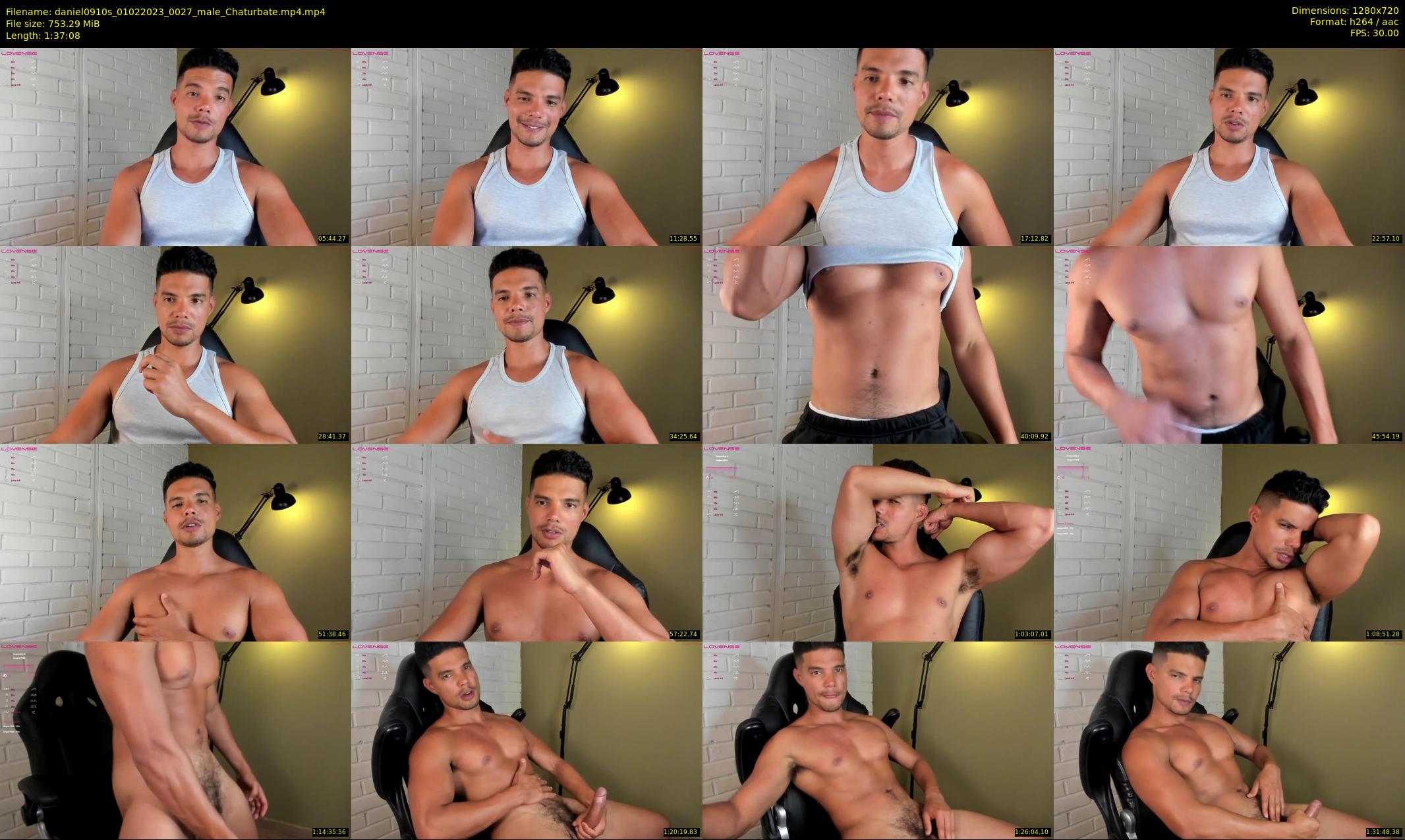 daniel0910s — 98 minute Chaturbate male cam show recording, 720p, Feb 1, 2023