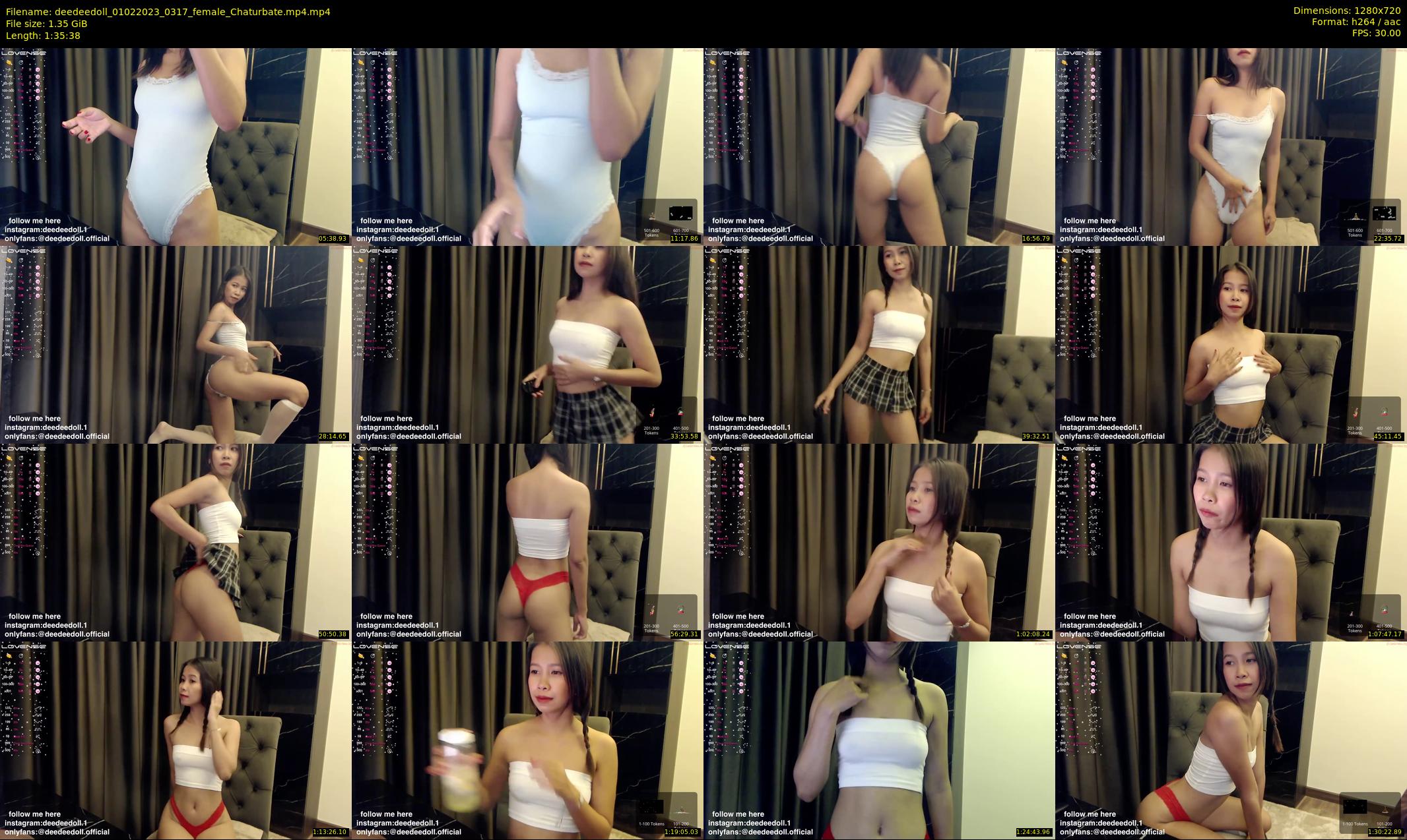 deedeedoll — 96 minute Chaturbate female cam show recording, 720p, Feb 1, 2023