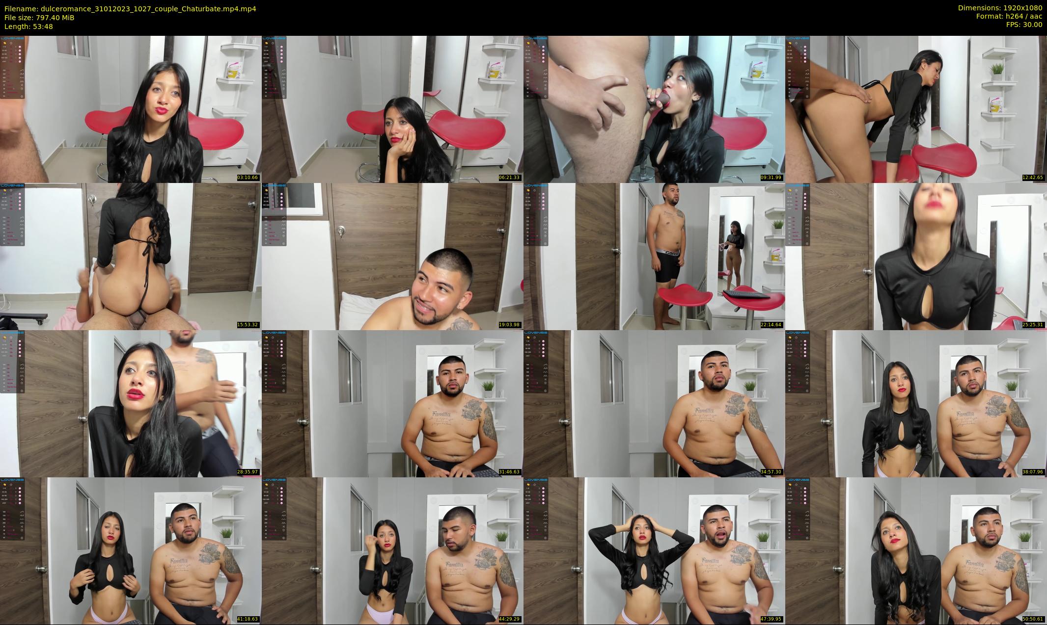 dulceromance — 54 minute Chaturbate couple cam show recording, 1080p, Jan 31, 2023