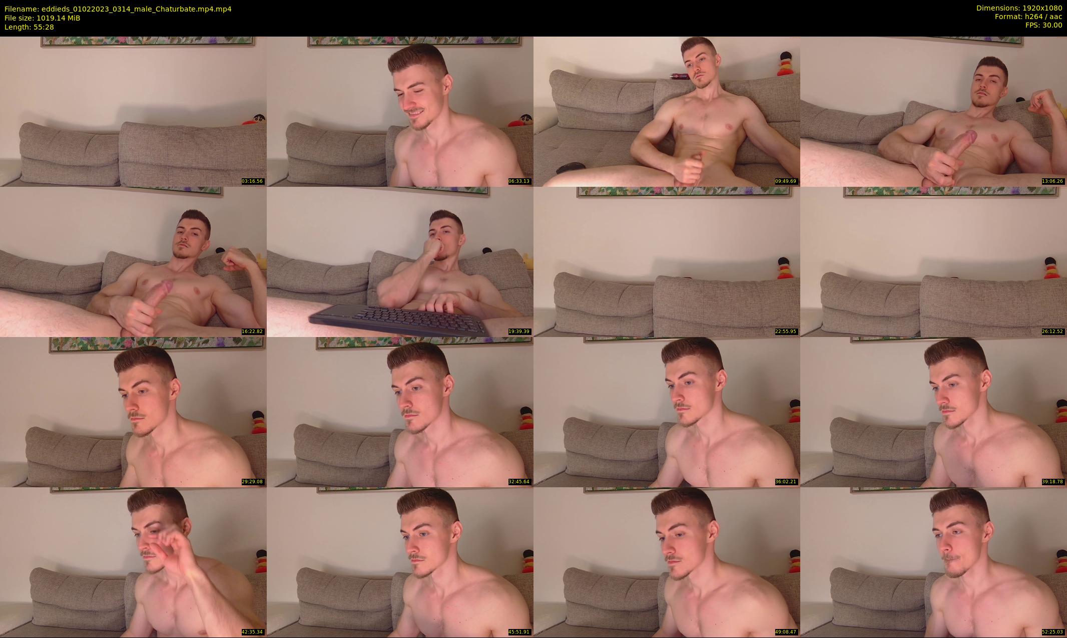 eddieds — 56 minute Chaturbate male cam show recording, 1080p, Feb 1, 2023