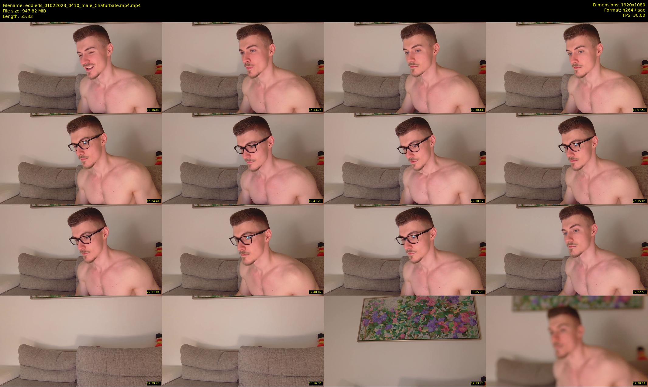 eddieds — 56 minute Chaturbate male cam show recording, 1080p, Feb 1, 2023