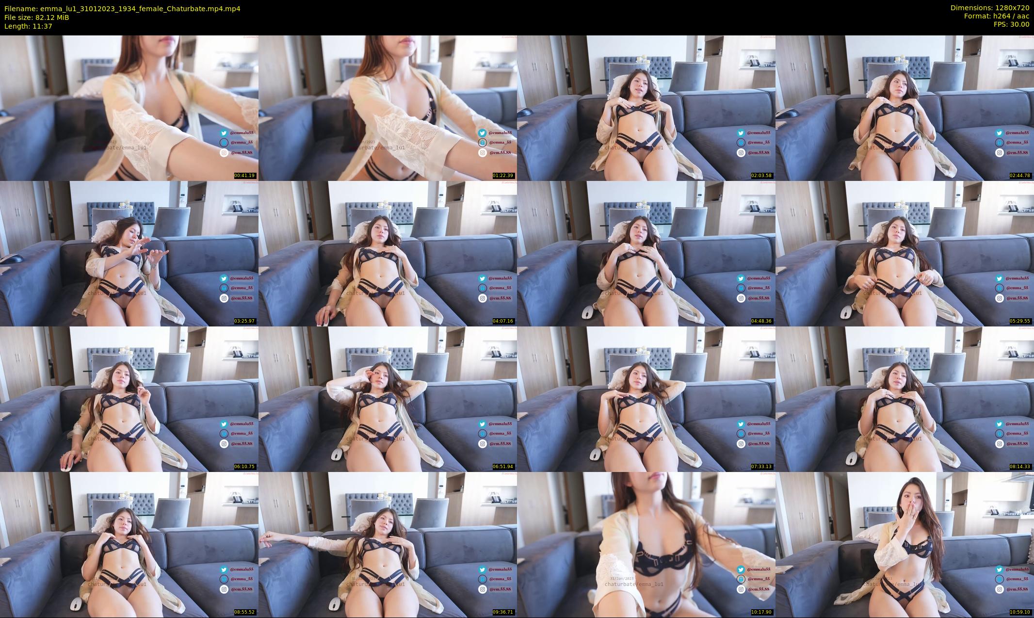 emma_lu1 — 12 minute Chaturbate female cam show recording, 720p, Jan 31, 2023