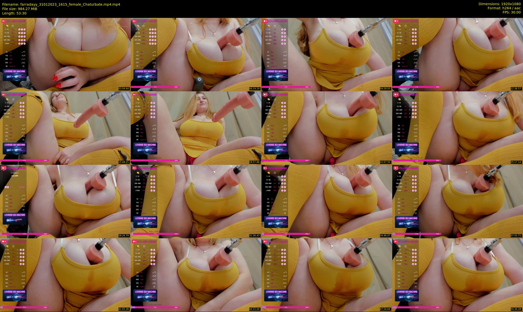 farradayy — 54 minute Chaturbate female cam show recording, 1080p, Jan 31, 2023