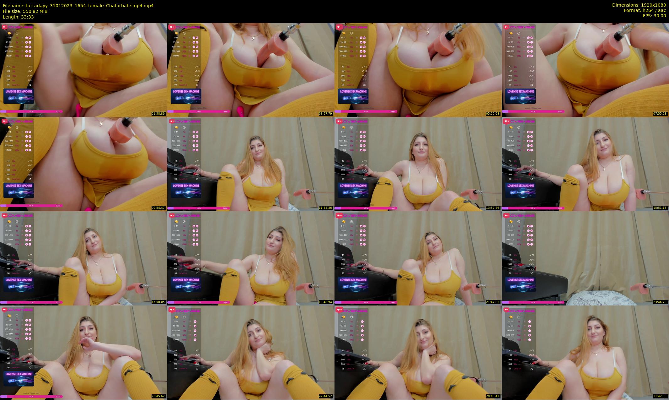 farradayy — 34 minute Chaturbate female cam show recording, 1080p, Jan 31, 2023