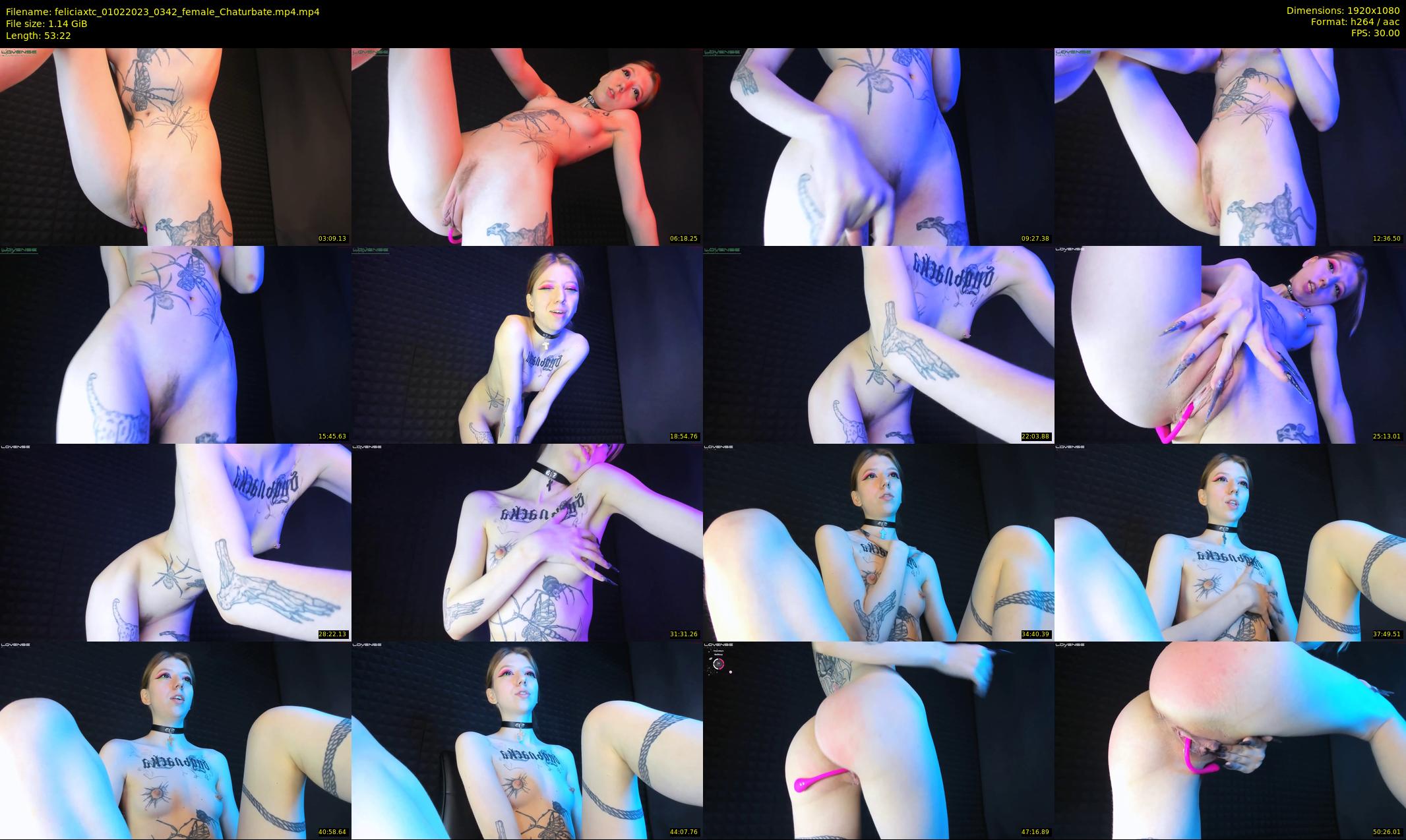 feliciaxtc — 54 minute Chaturbate female cam show recording, 1080p, Feb 1, 2023