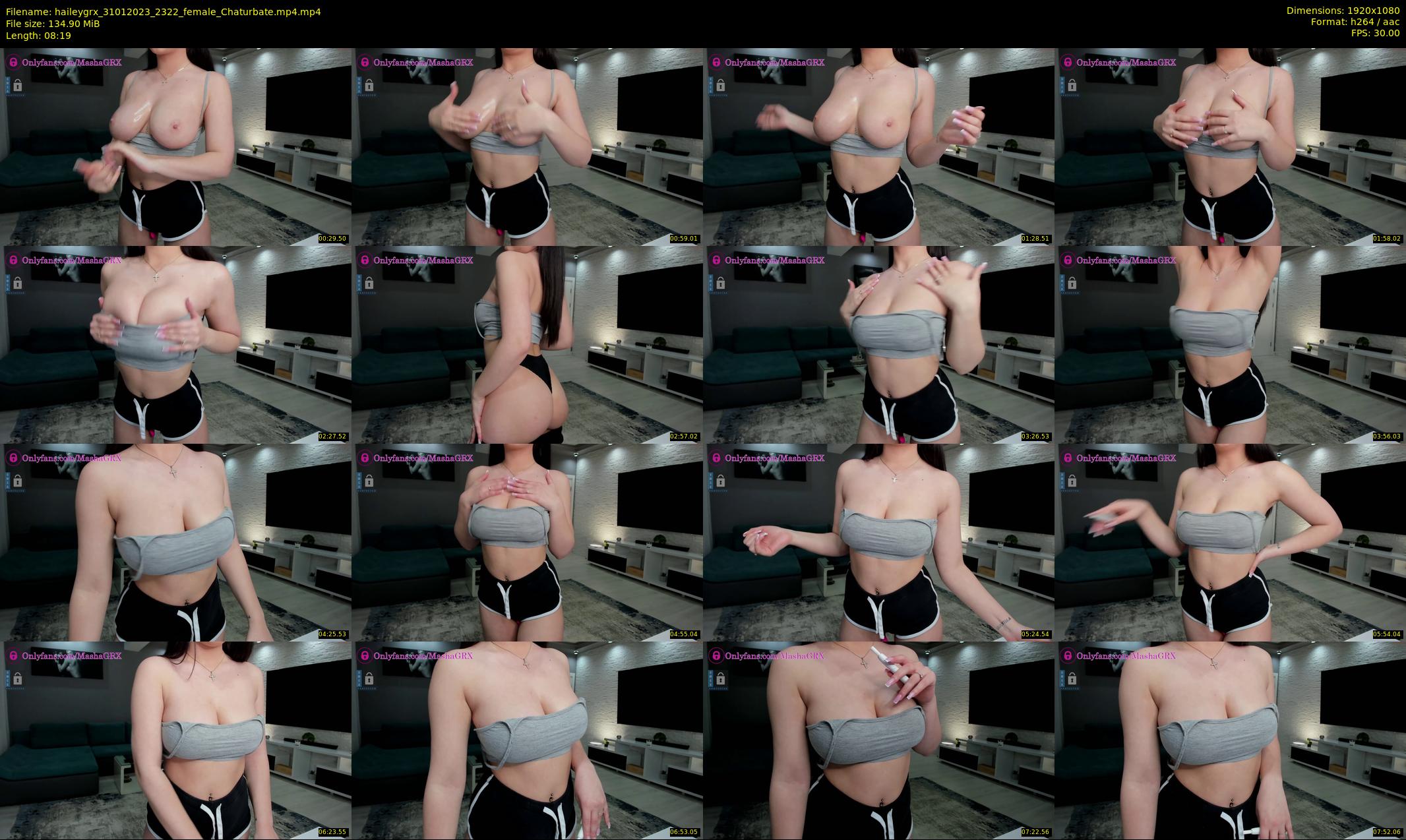 haileygrx — 9 minute Chaturbate female cam show recording, 1080p, Jan 31, 2023