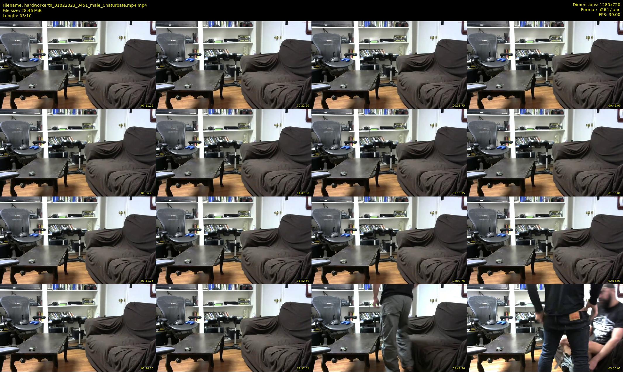 hardworkertn — 4 minute Chaturbate male cam show recording, 720p, Feb 1, 2023