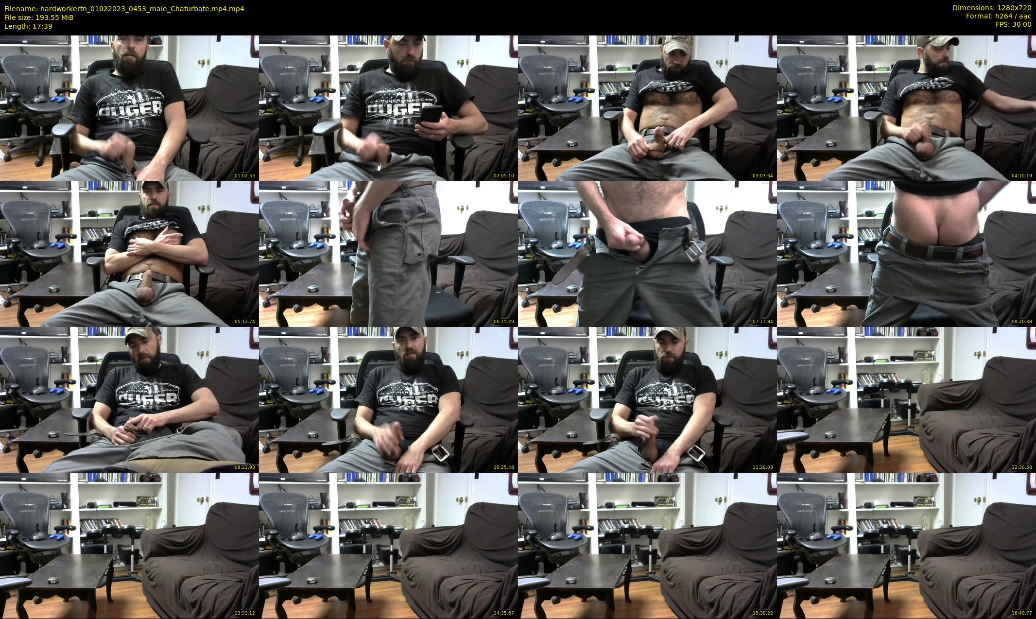 hardworkertn — 18 minute Chaturbate male cam show recording, 720p, Feb 1, 2023