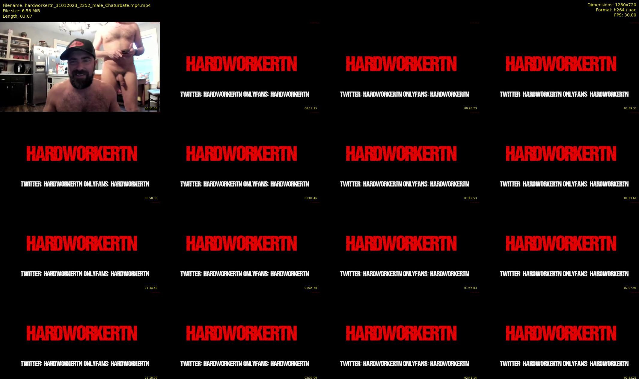 hardworkertn — 4 minute Chaturbate male cam show recording, 720p, Jan 31, 2023