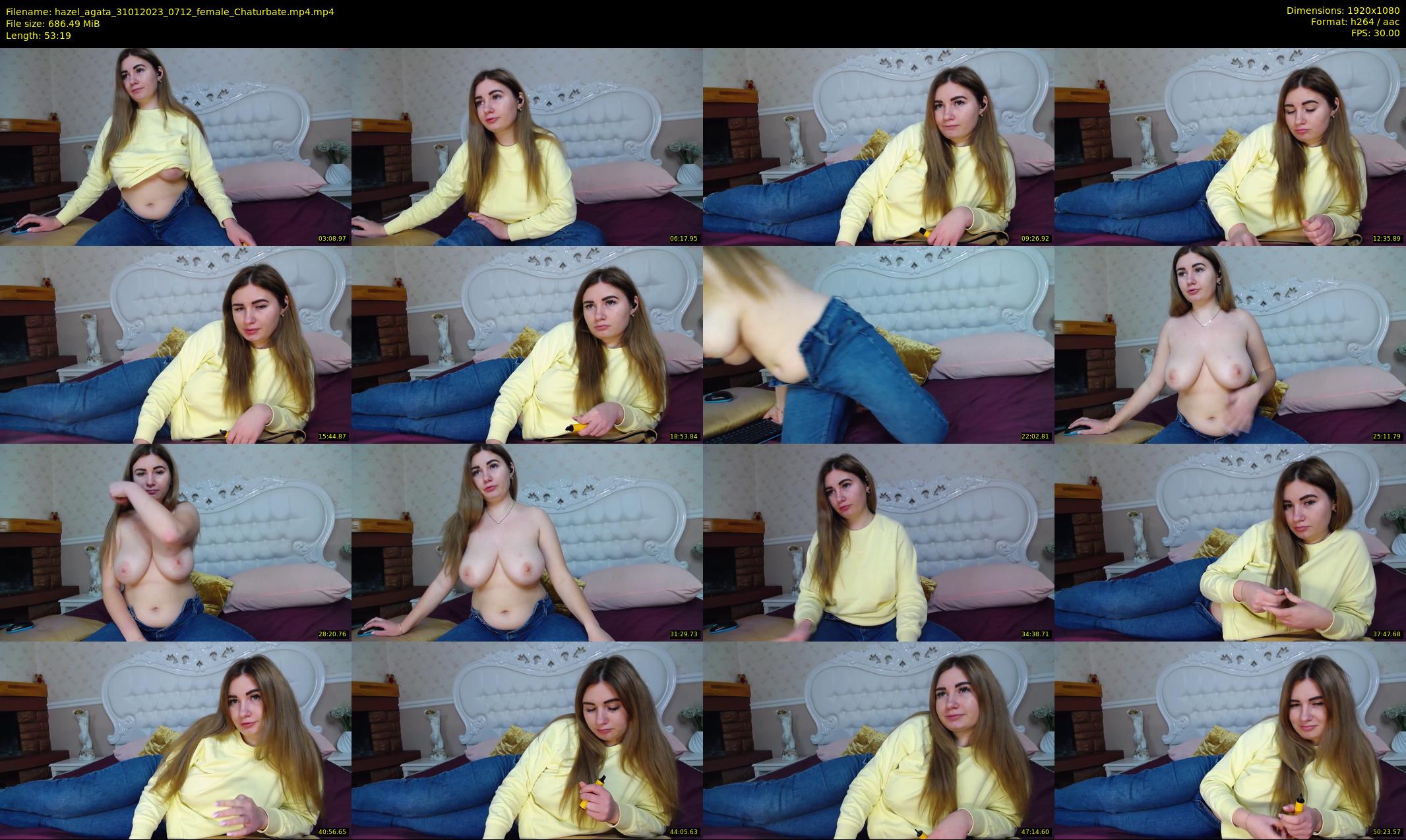 hazel_agata — 54 minute Chaturbate female cam show recording, 1080p, Jan 31, 2023