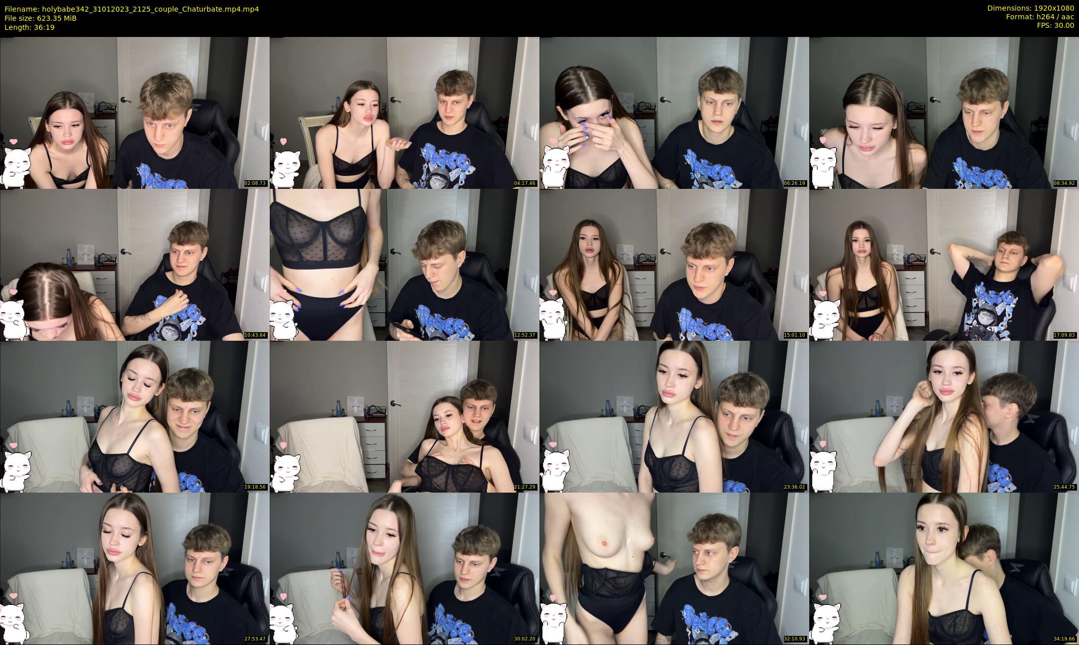 holybabe342 — 37 minute Chaturbate couple cam show recording, 1080p, Jan 31, 2023