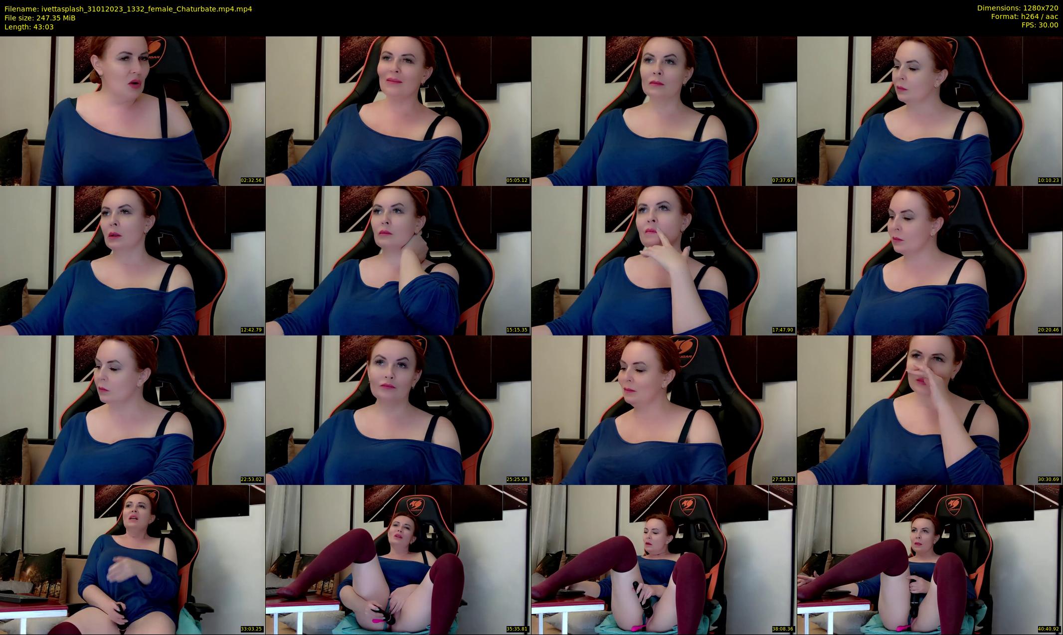 ivettasplash — 44 minute Chaturbate female cam show recording, 720p, Jan 31, 2023