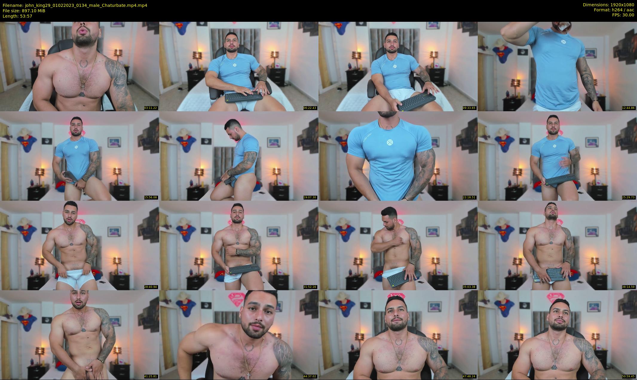 john_king29 — 54 minute Chaturbate male cam show recording, 1080p, Feb 1, 2023