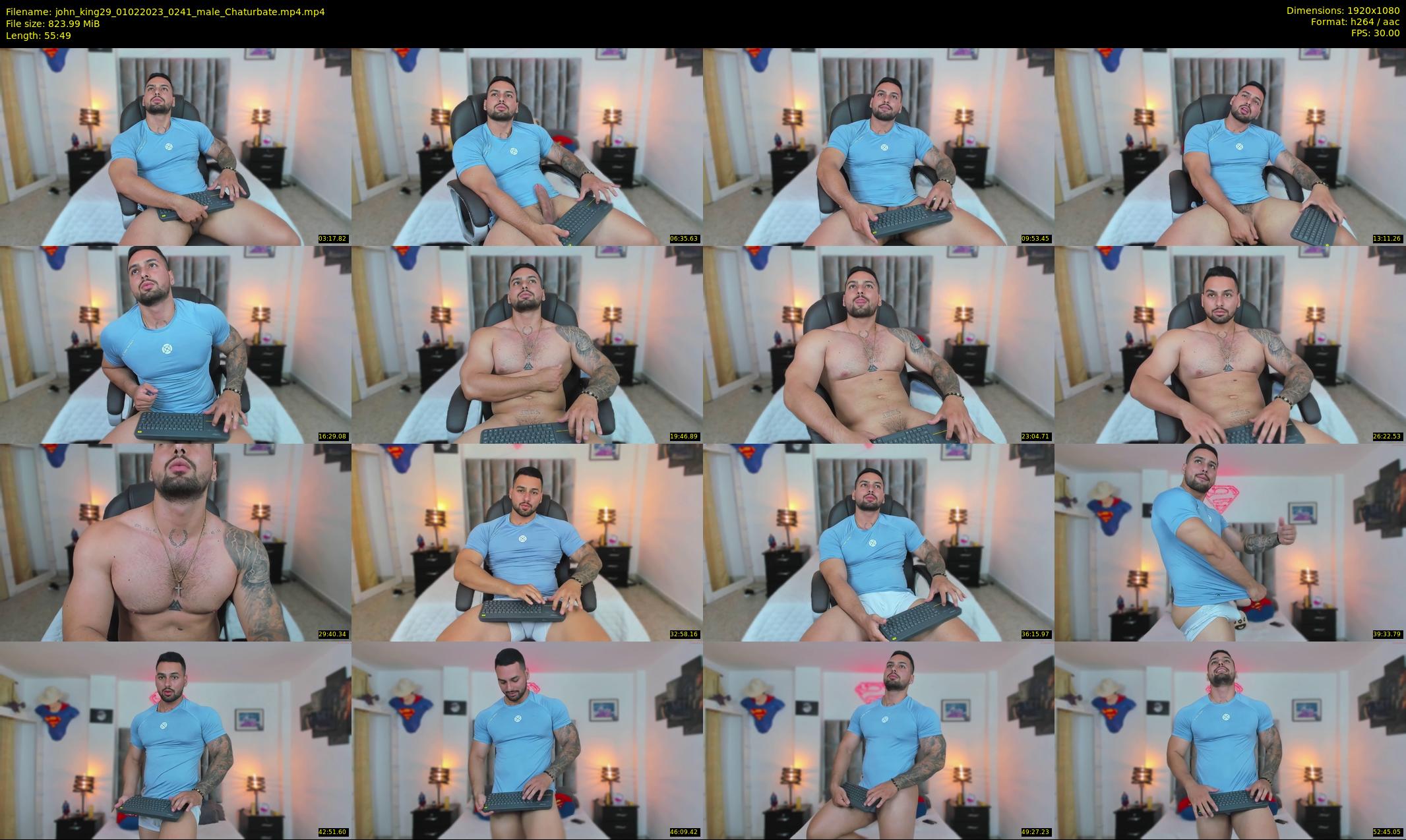 john_king29 — 56 minute Chaturbate male cam show recording, 1080p, Feb 1, 2023