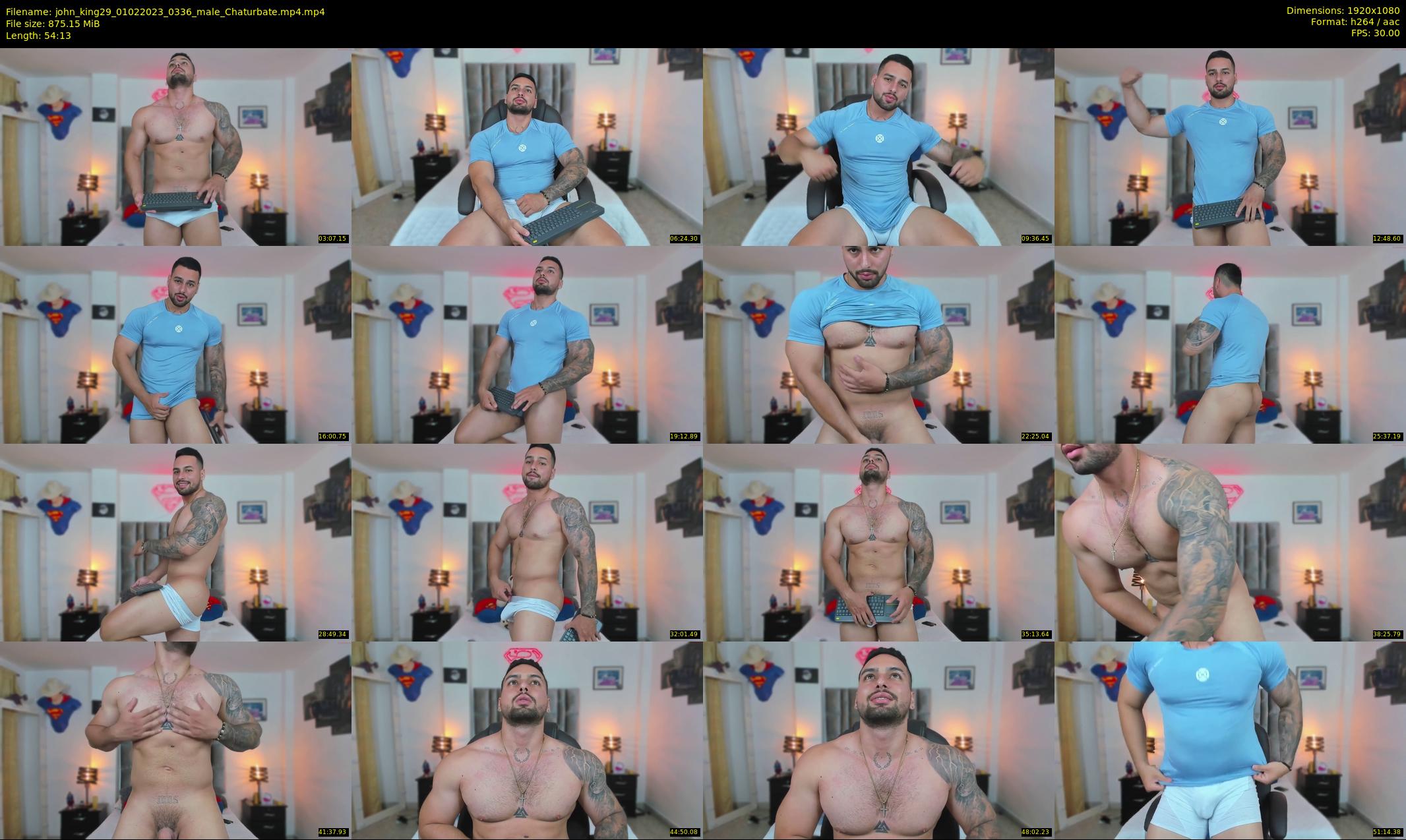 john_king29 — 55 minute Chaturbate male cam show recording, 1080p, Feb 1, 2023