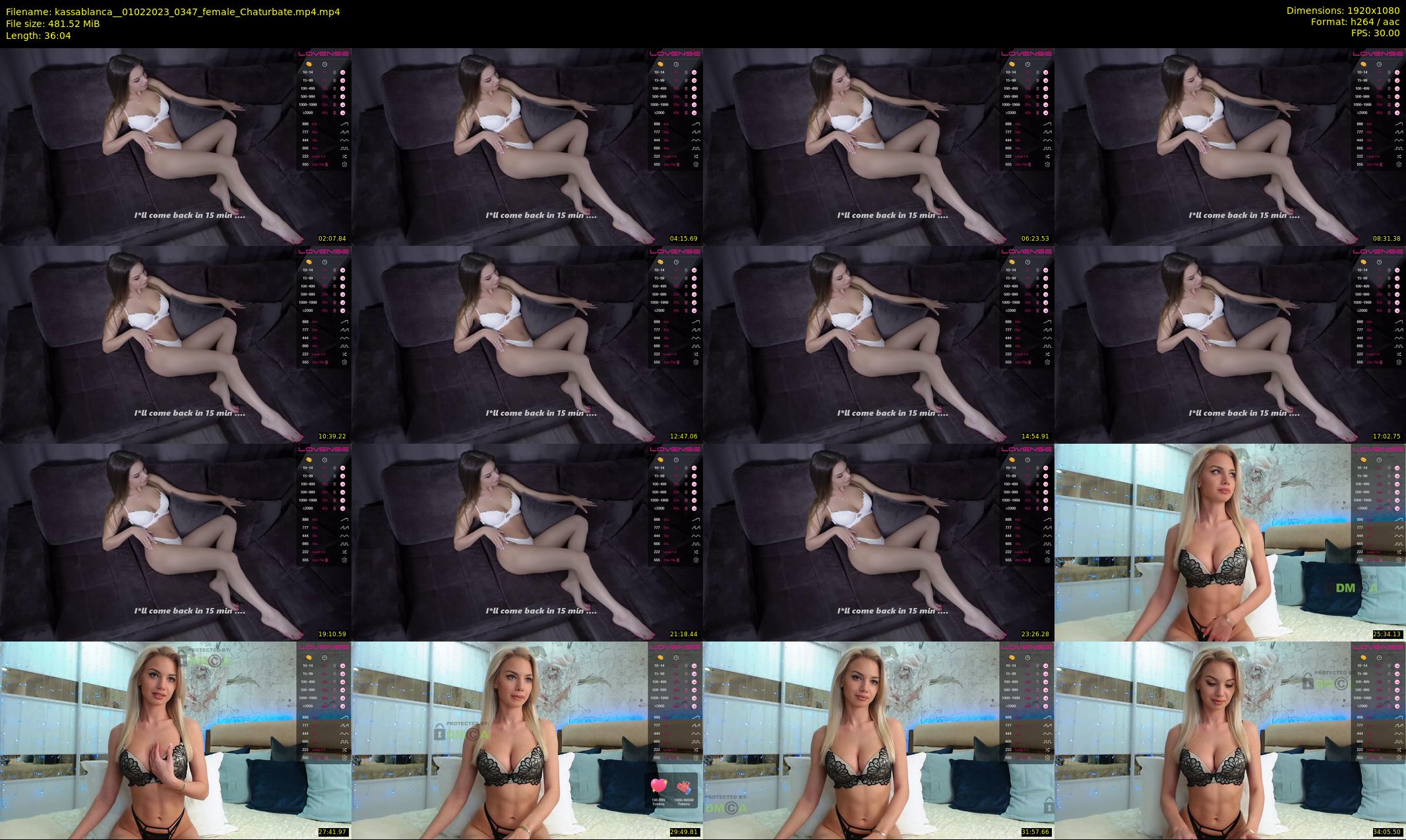 kassablanca_ — 37 minute Chaturbate female cam show recording, 1080p, Feb 1, 2023