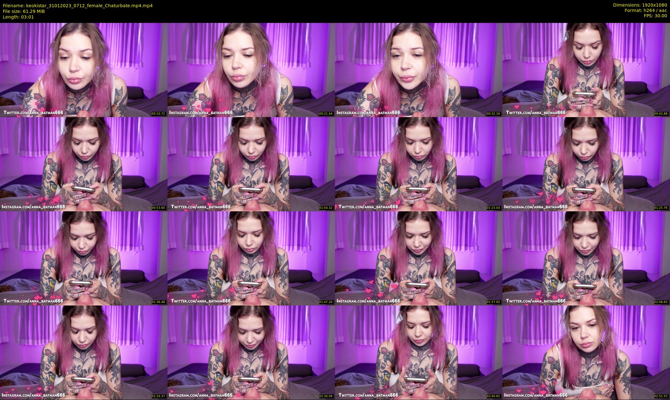 keokistar — 4 minute Chaturbate female cam show recording, 1080p, Jan 31, 2023