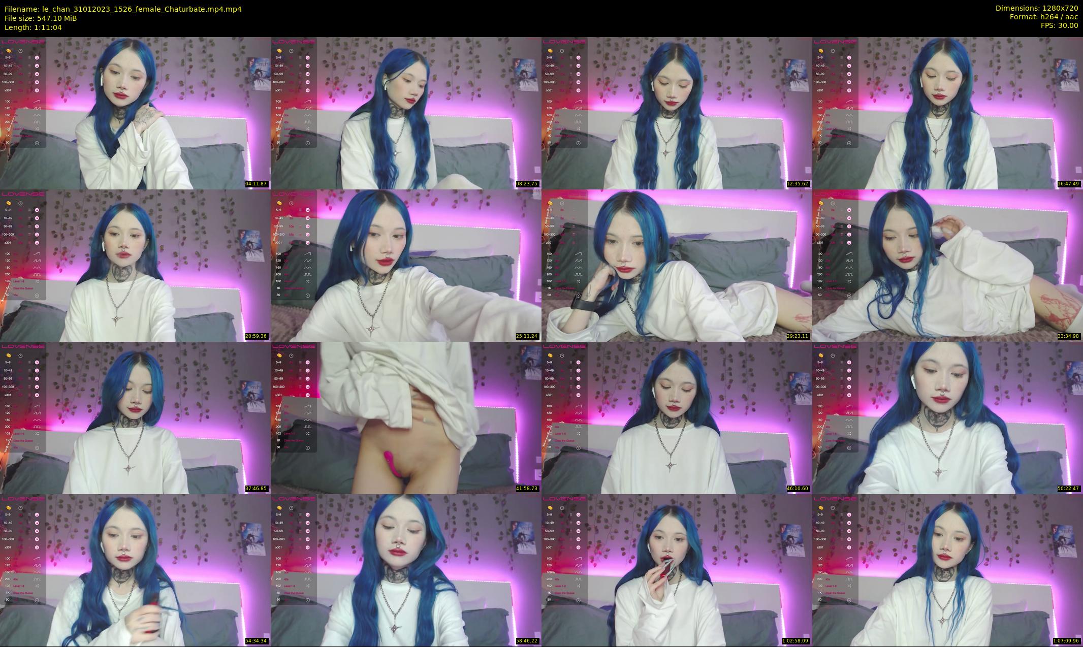 le_chan — 72 minute Chaturbate female cam show recording, 720p, Jan 31, 2023