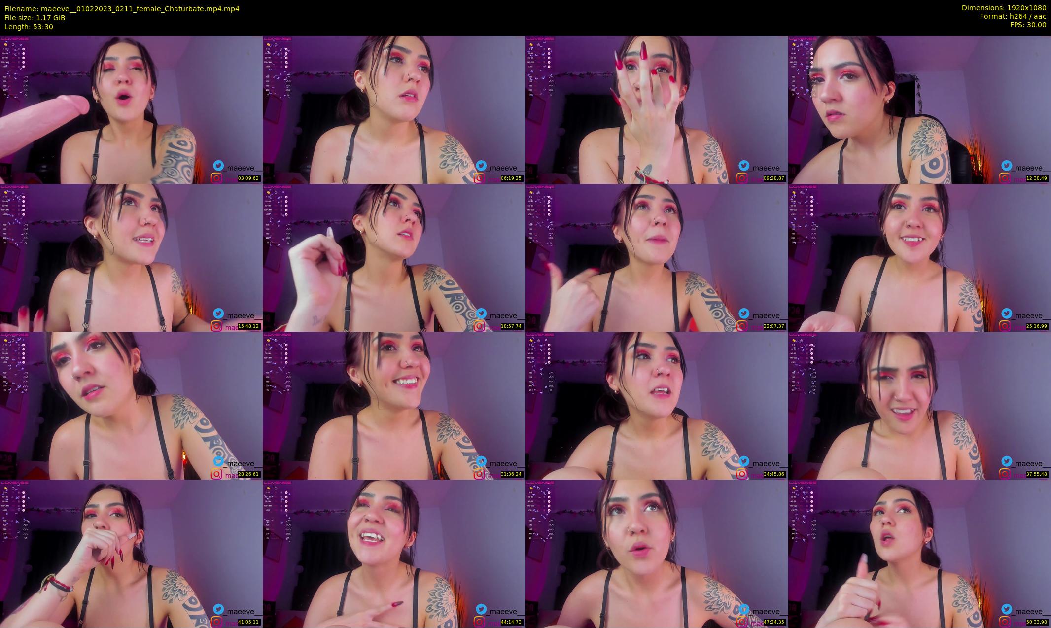 maeeve_ — 54 minute Chaturbate female cam show recording, 1080p, Feb 1, 2023
