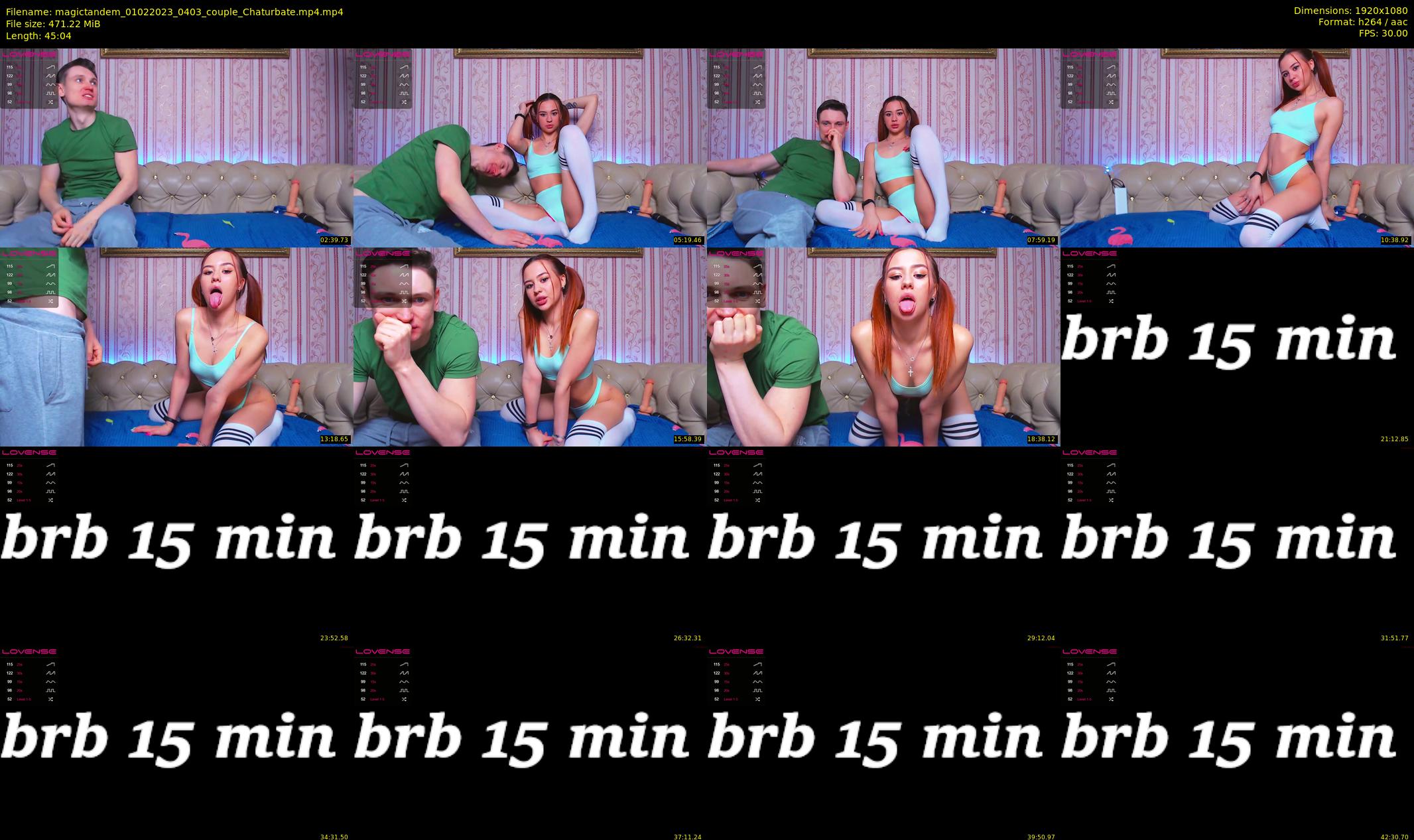 magictandem — 46 minute Chaturbate couple cam show recording, 1080p, Feb 1, 2023
