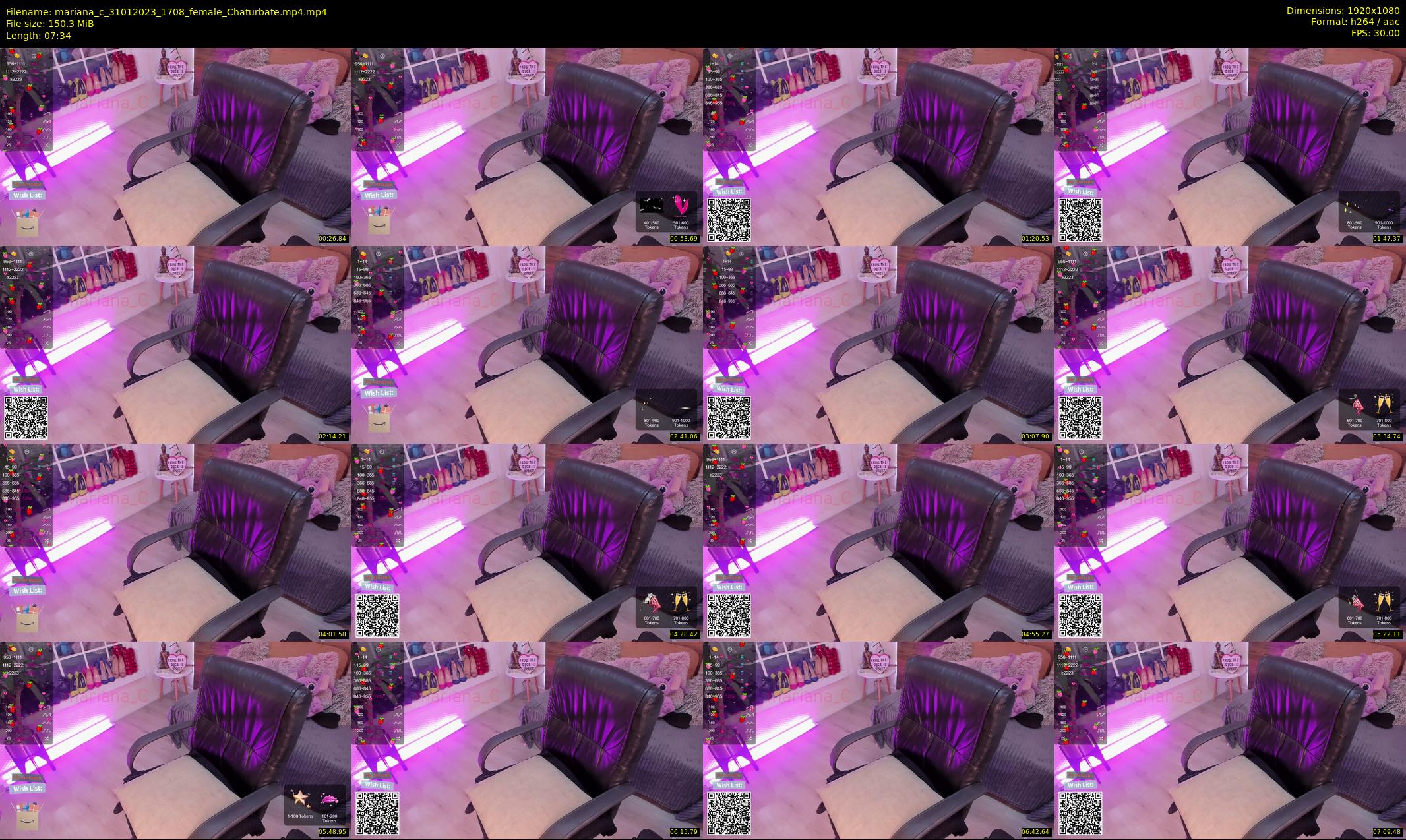 mariana_c — 8 minute Chaturbate female cam show recording, 1080p, Jan 31, 2023