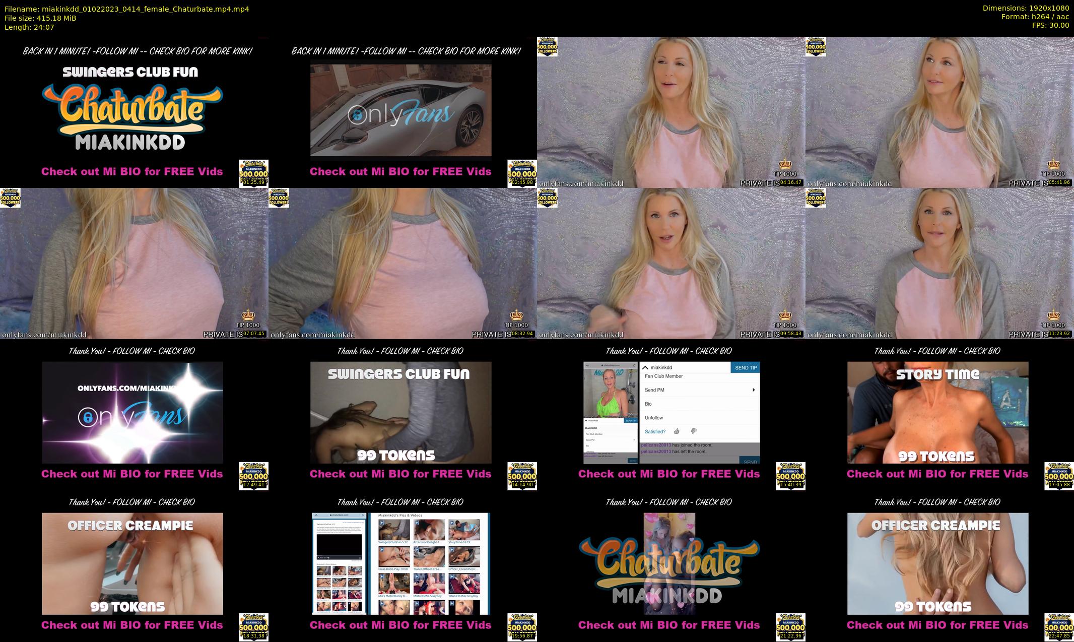 miakinkdd — 25 minute Chaturbate female cam show recording, 1080p, Feb 1, 2023