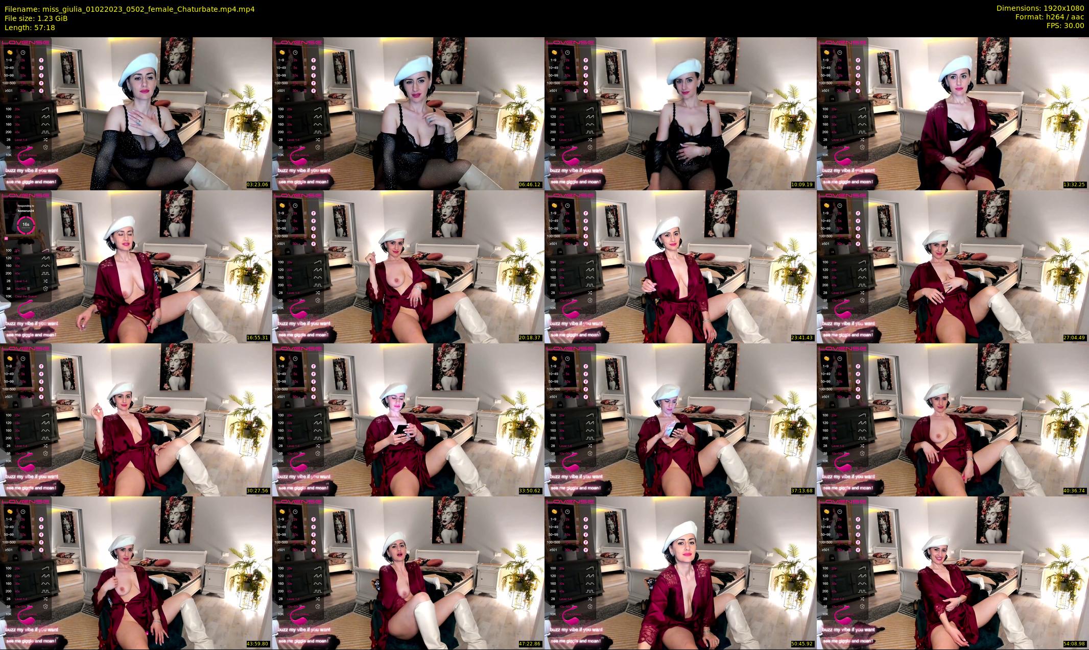 miss_giulia — 58 minute Chaturbate female cam show recording, 1080p, Feb 1, 2023