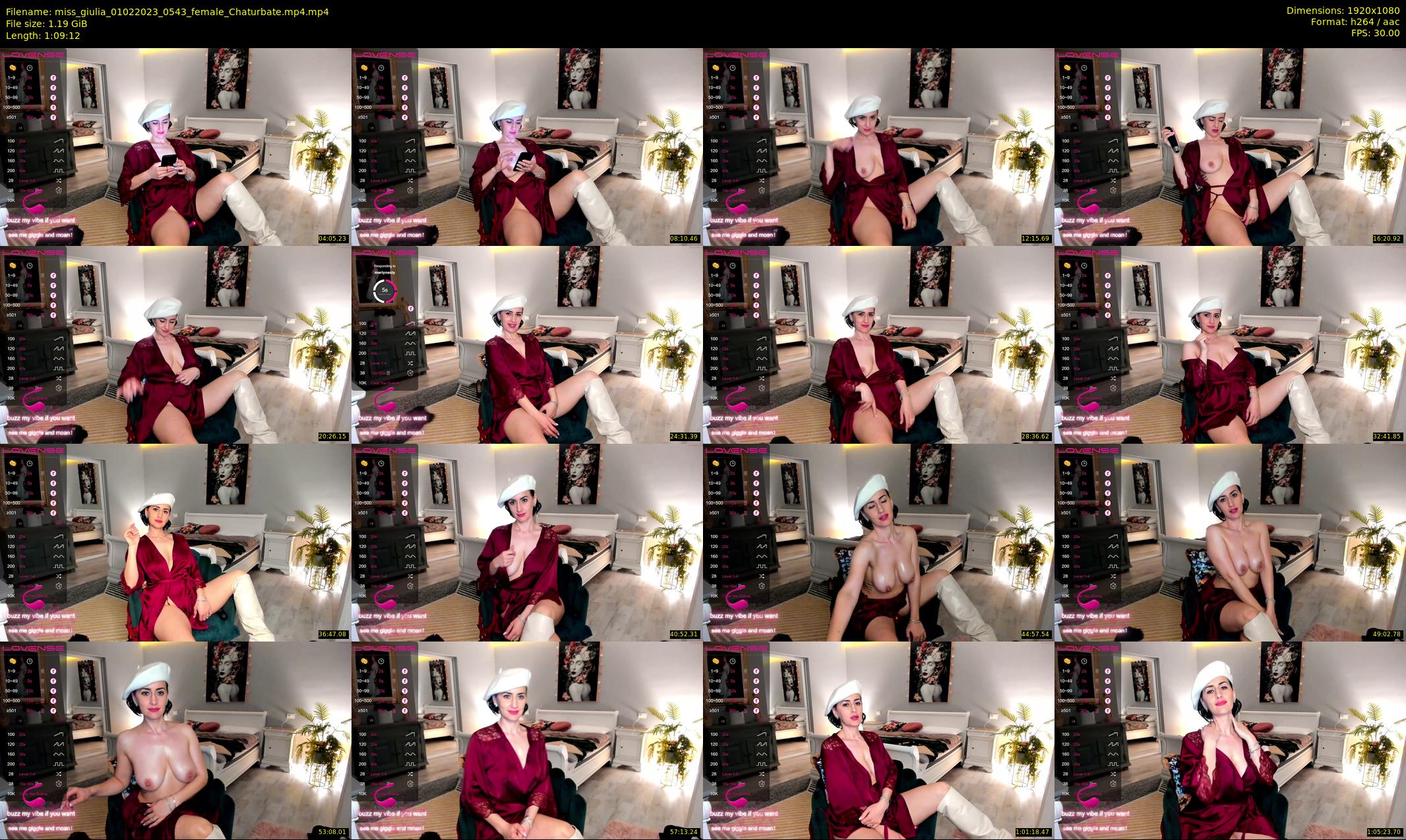 miss_giulia — 70 minute Chaturbate female cam show recording, 1080p, Feb 1, 2023