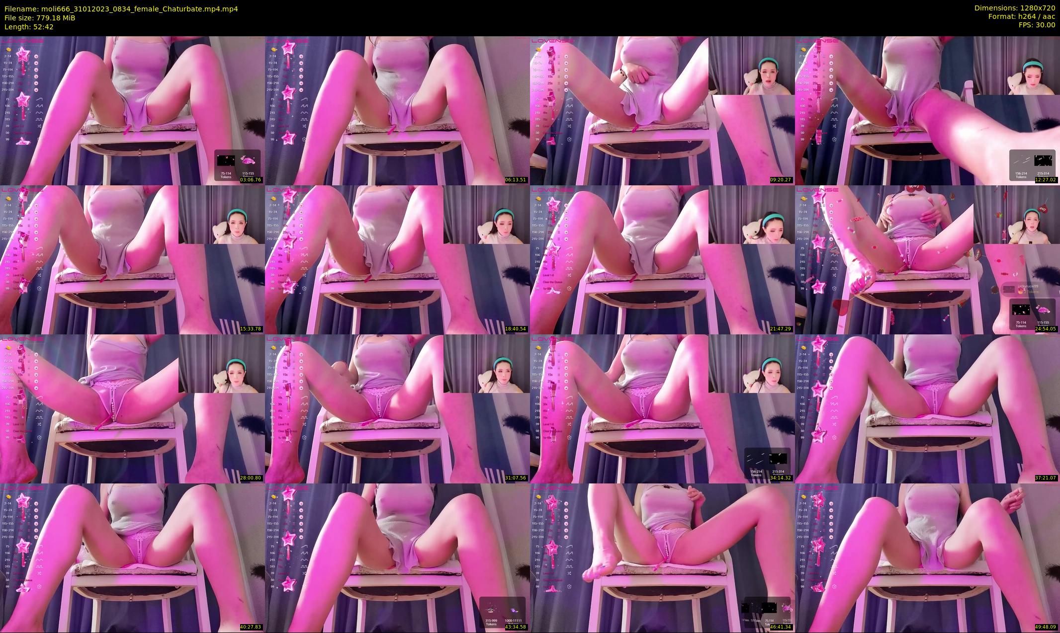 moli666 — 53 minute Chaturbate female cam show recording, 720p, Jan 31, 2023