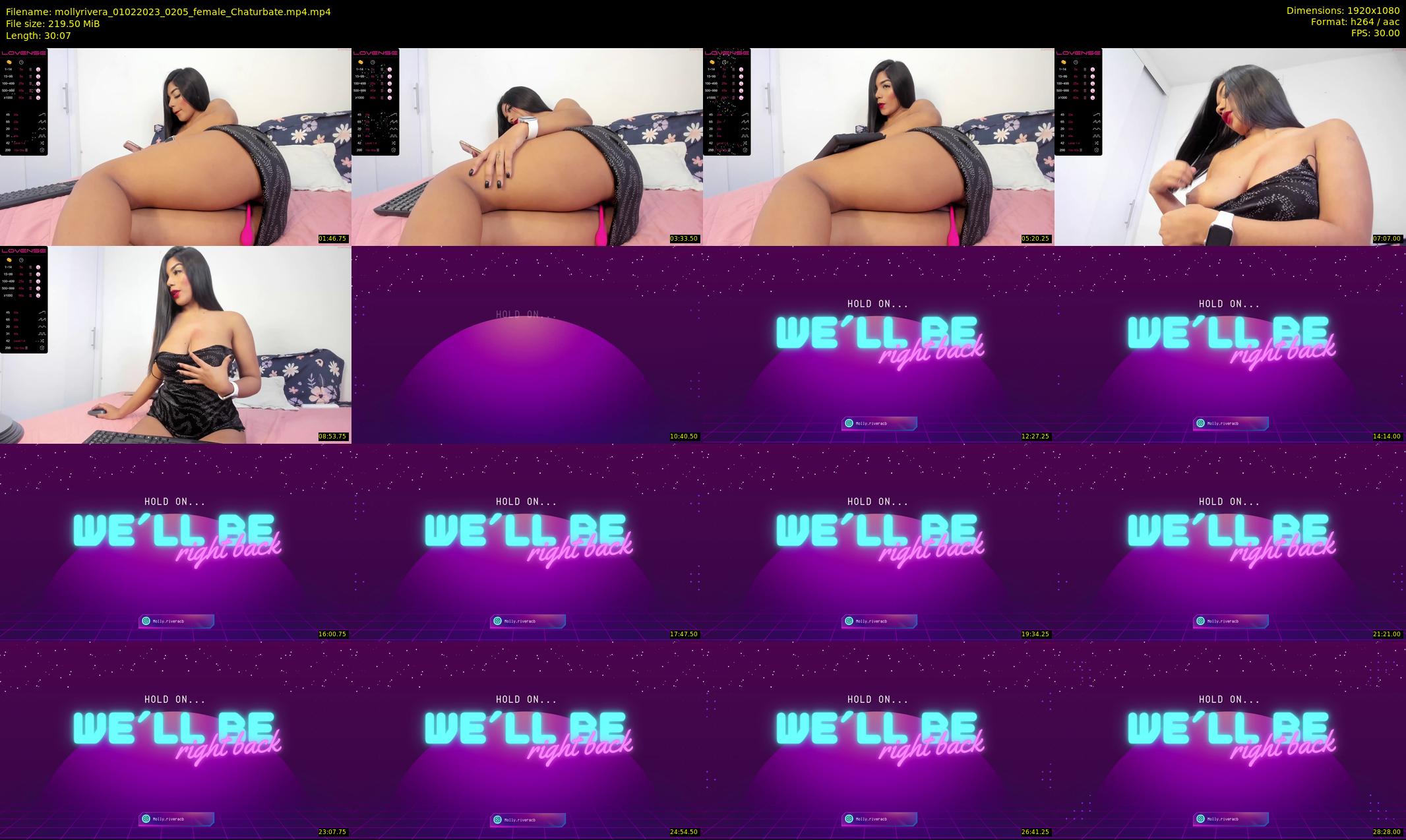 mollyrivera — 31 minute Chaturbate female cam show recording, 1080p, Feb 1, 2023
