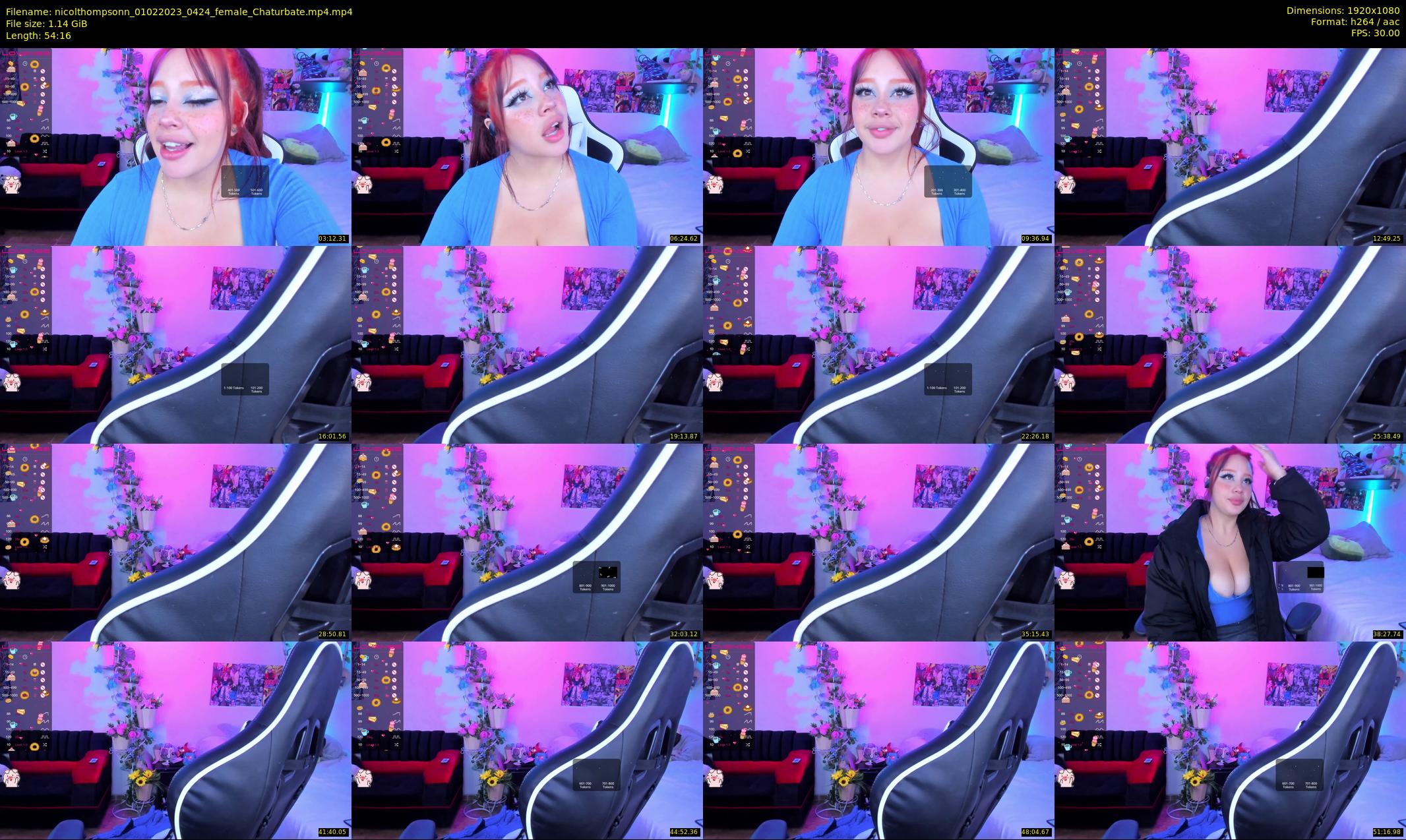nicolthompsonn — 55 minute Chaturbate female cam show recording, 1080p, Feb 1, 2023