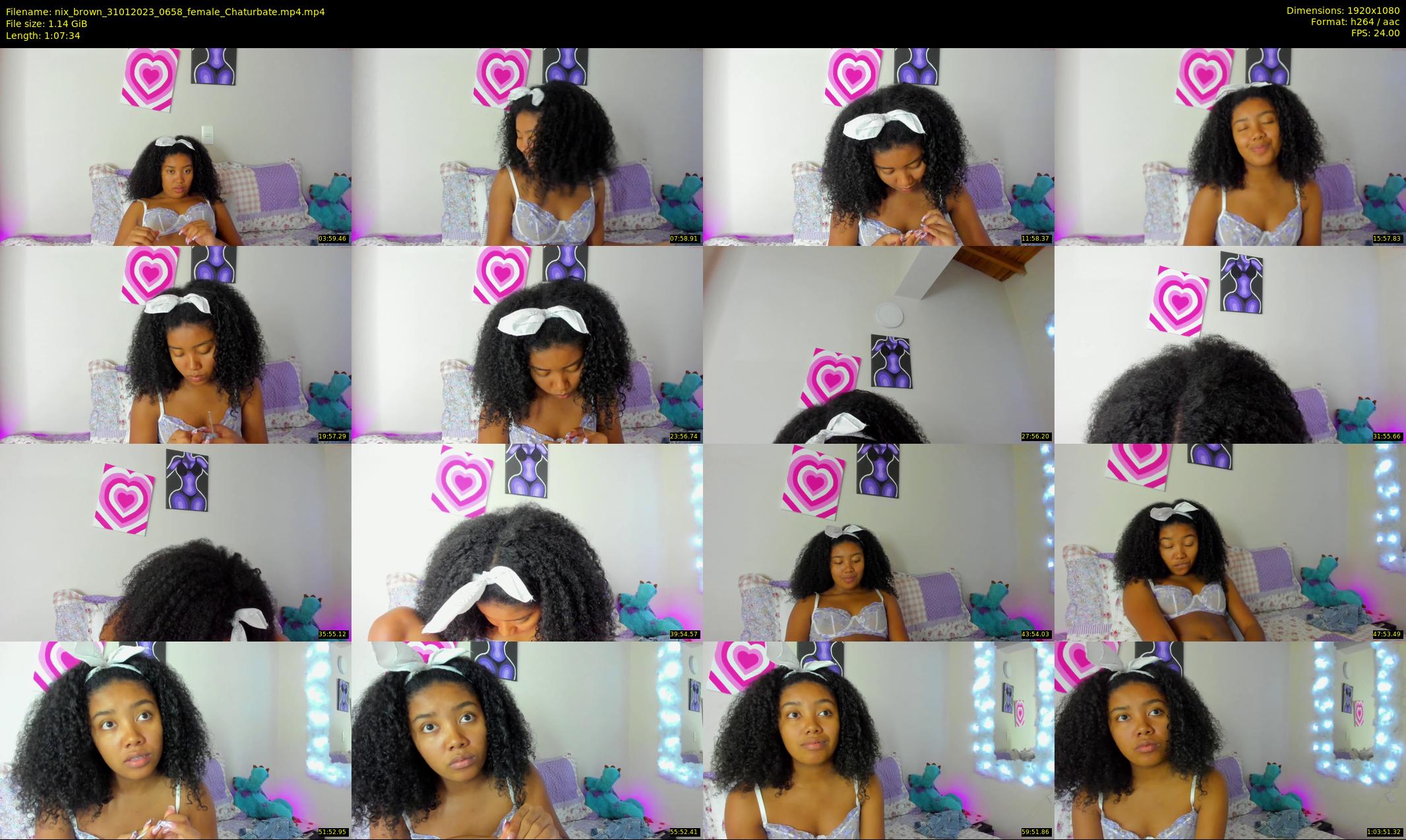 nix_brown — 68 minute Chaturbate female cam show recording, 1080p, Jan 31, 2023