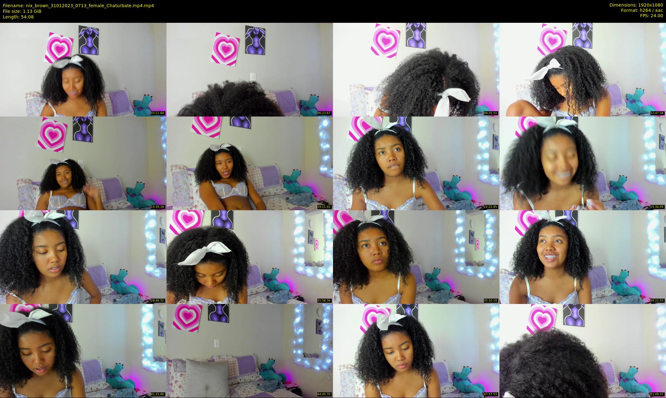 nix_brown — 55 minute Chaturbate female cam show recording, 1080p, Jan 31, 2023