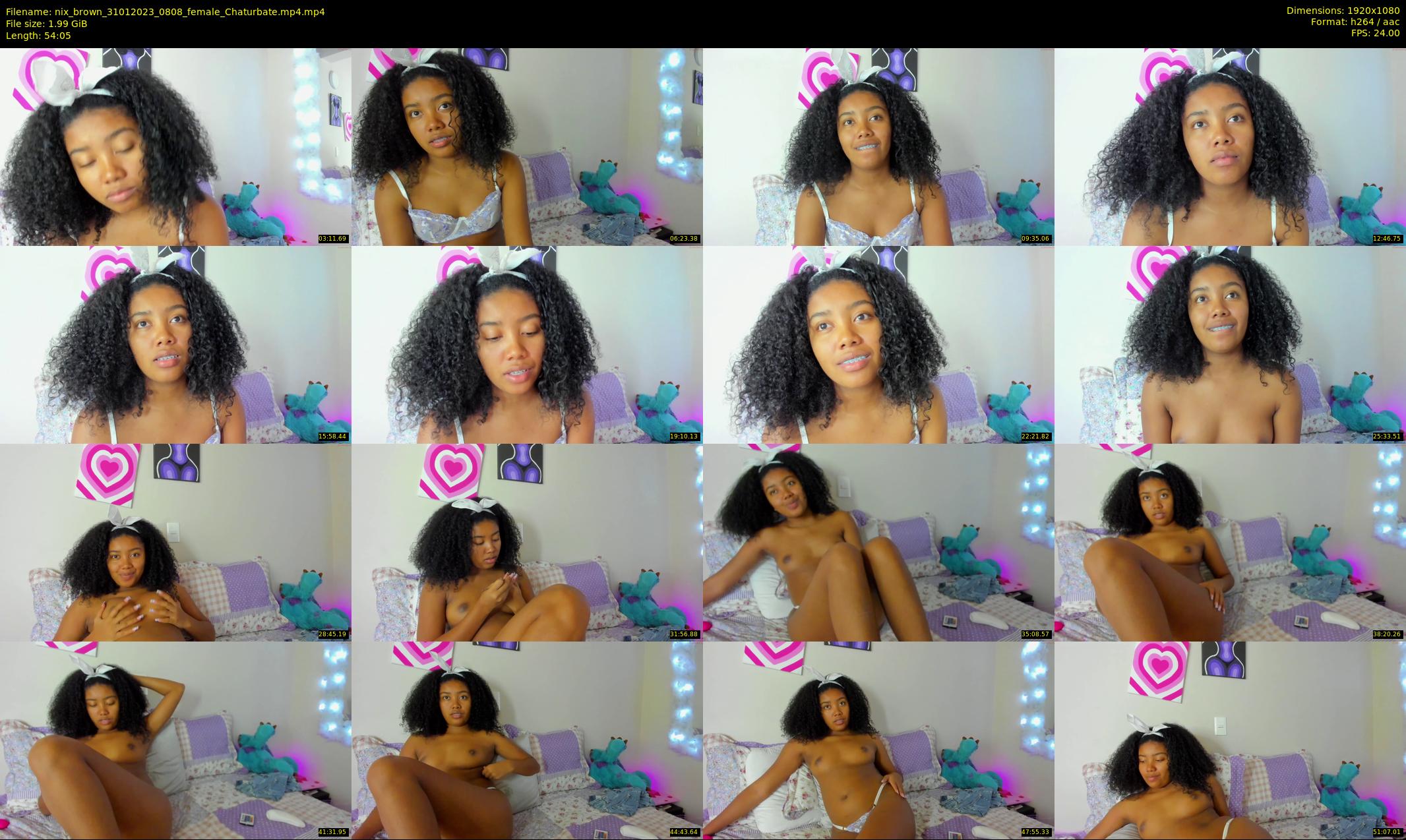 nix_brown — 55 minute Chaturbate female cam show recording, 1080p, Jan 31, 2023