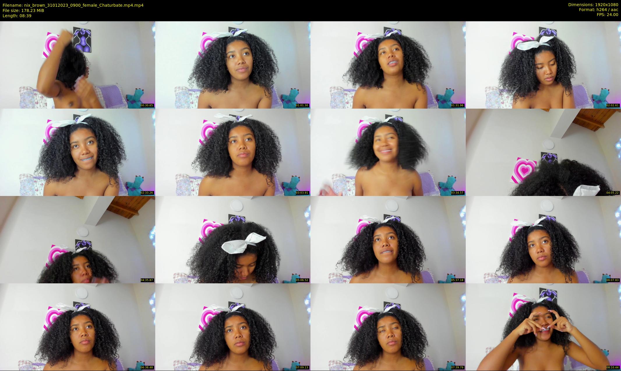 nix_brown — 9 minute Chaturbate female cam show recording, 1080p, Jan 31, 2023