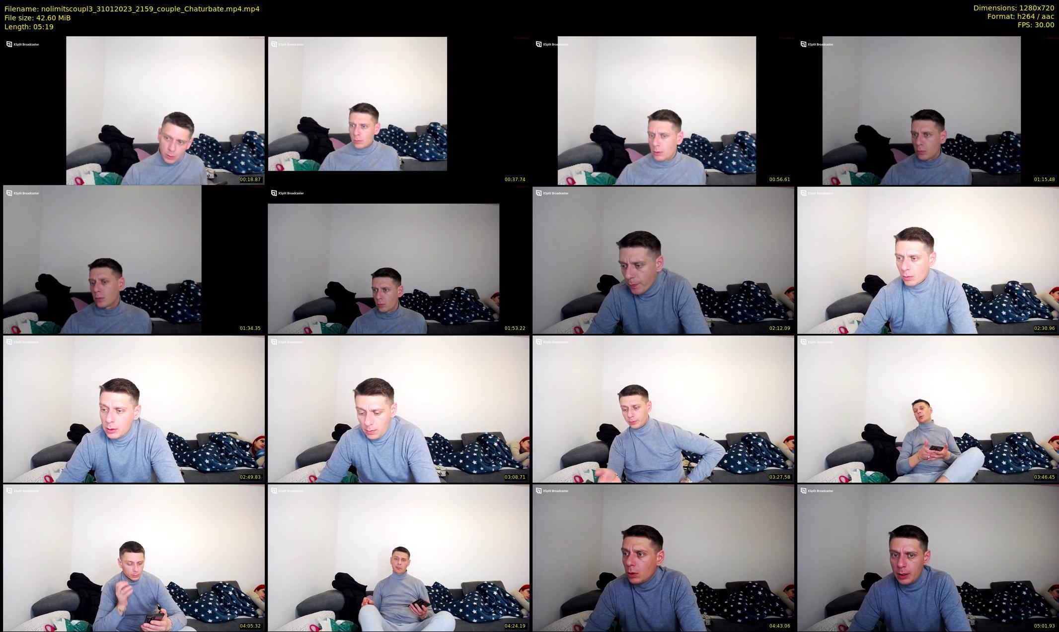 nolimitscoupl3 — 6 minute Chaturbate couple cam show recording, 720p, Jan 31, 2023