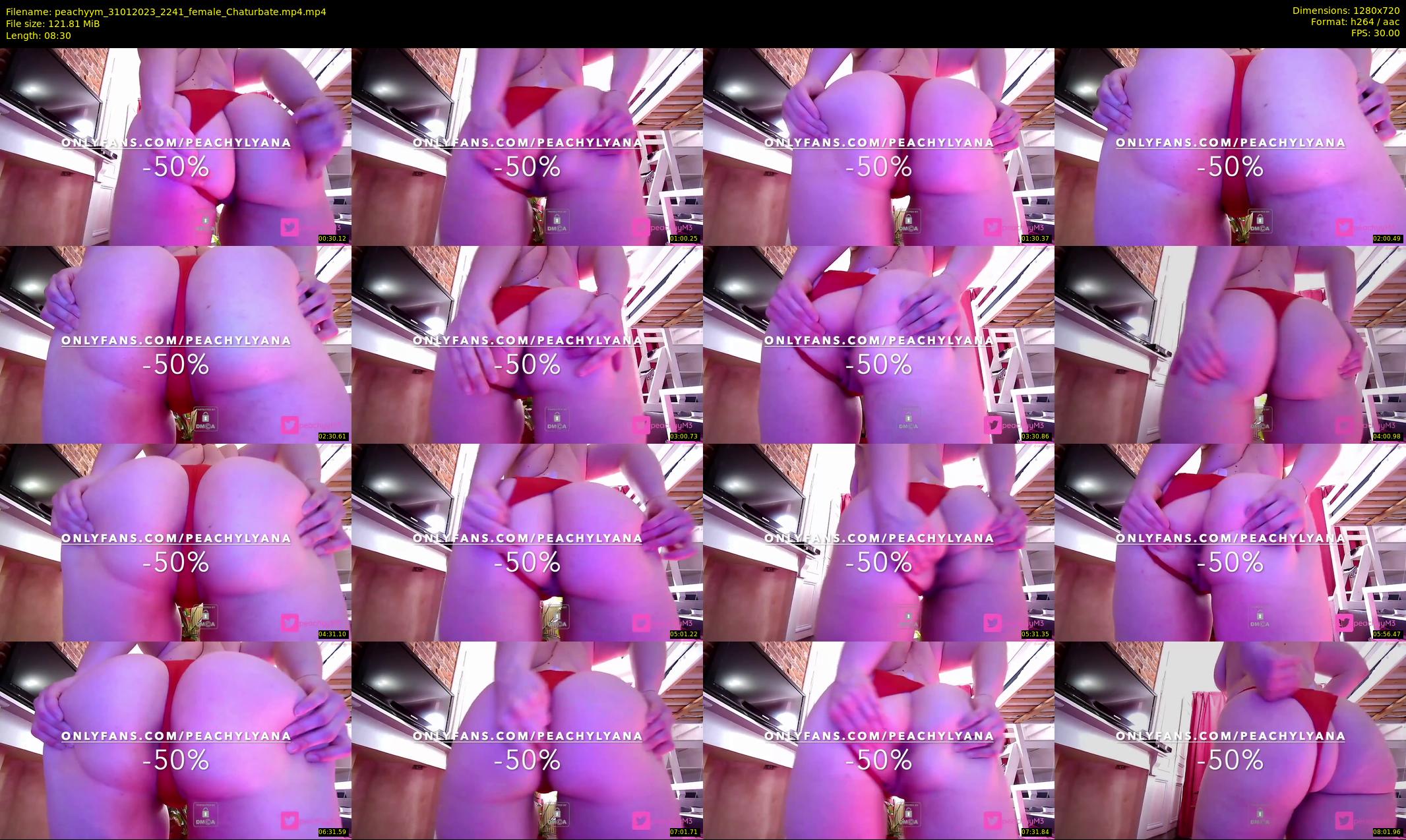 peachyym — 9 minute Chaturbate female cam show recording, 720p, Jan 31, 2023