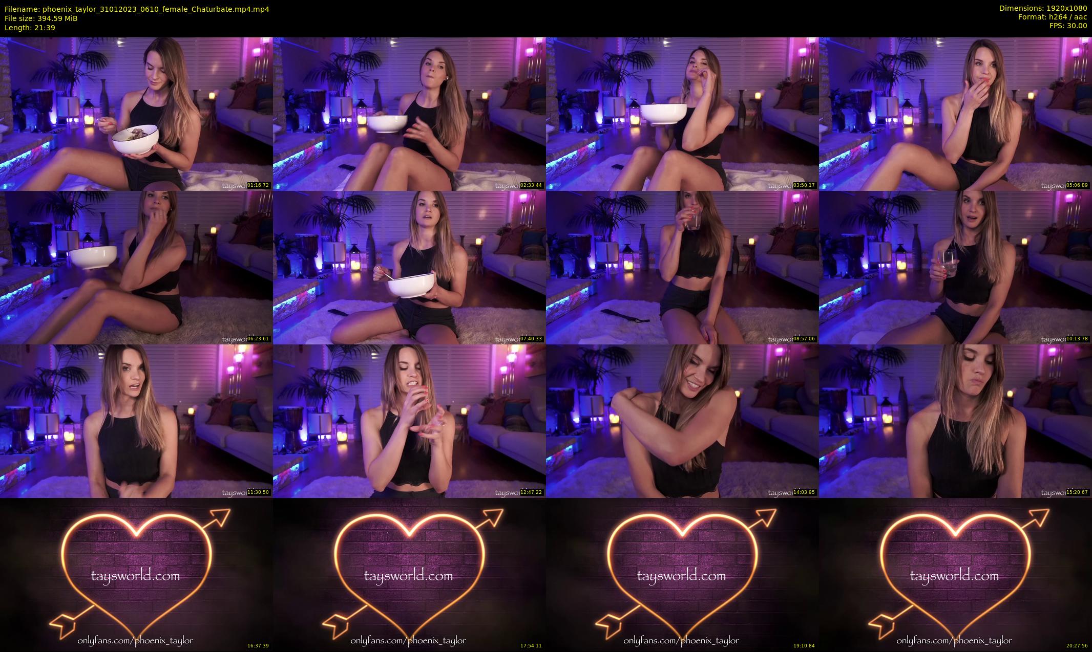 phoenix_taylor — 22 minute Chaturbate female cam show recording, 1080p, Jan 31, 2023