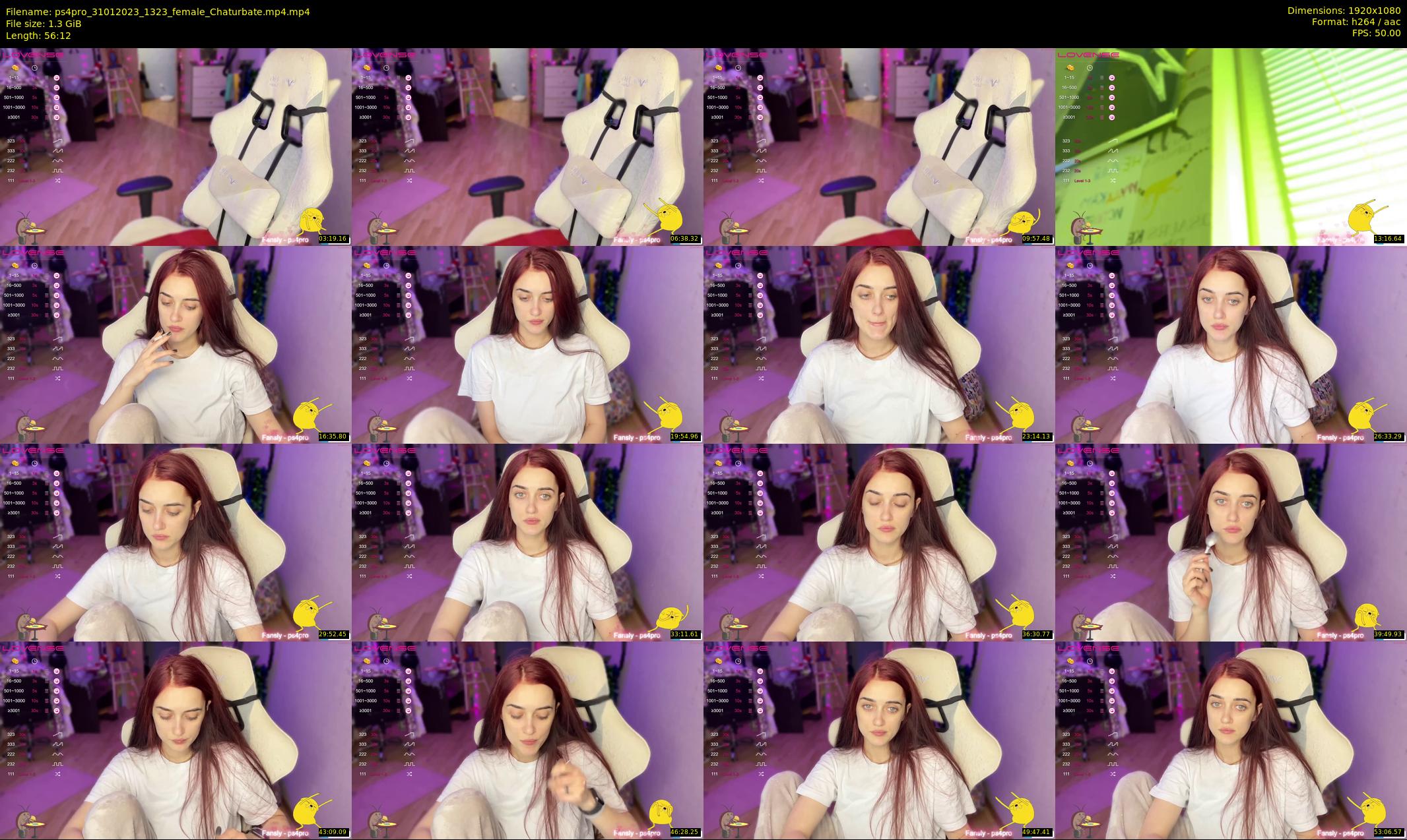 ps4pro — 57 minute Chaturbate female cam show recording, 1080p, Jan 31, 2023