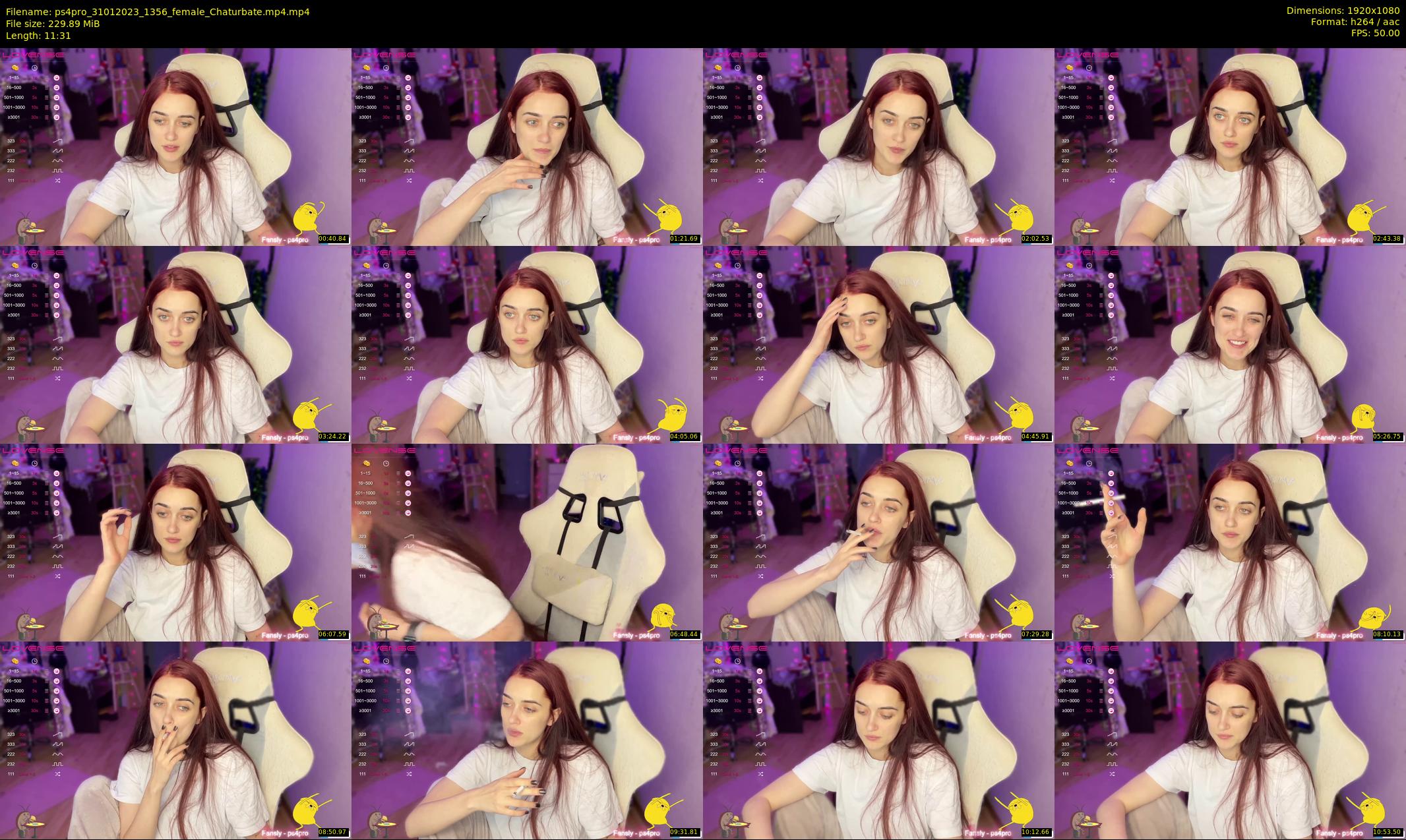 ps4pro — 12 minute Chaturbate female cam show recording, 1080p, Jan 31, 2023
