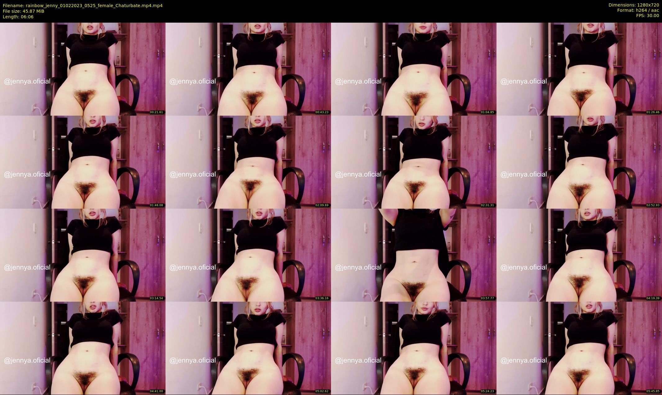 rainbow_jenny — 7 minute Chaturbate female cam show recording, 720p, Feb 1, 2023