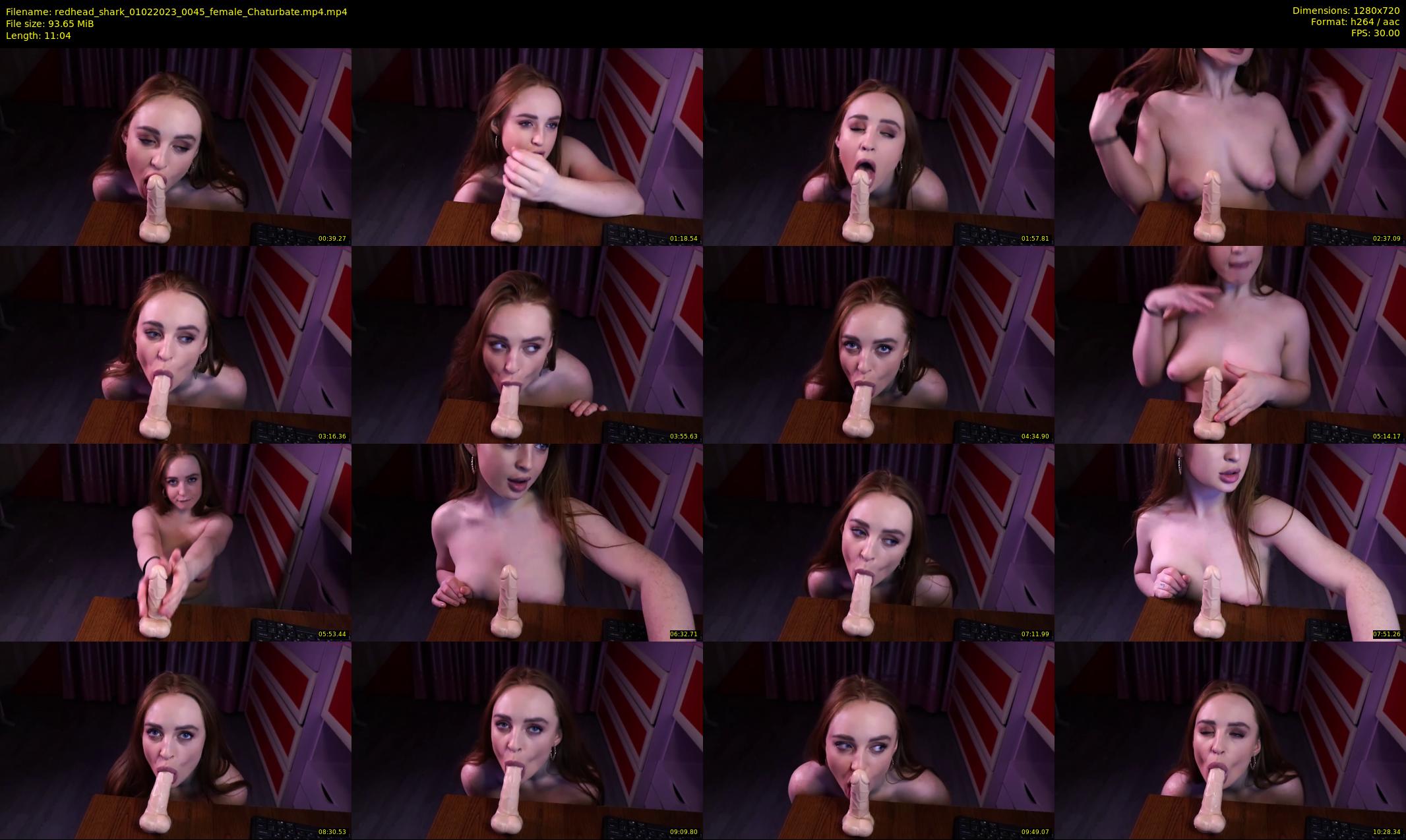 redhead_shark — 12 minute Chaturbate female cam show recording, 720p, Feb 1, 2023