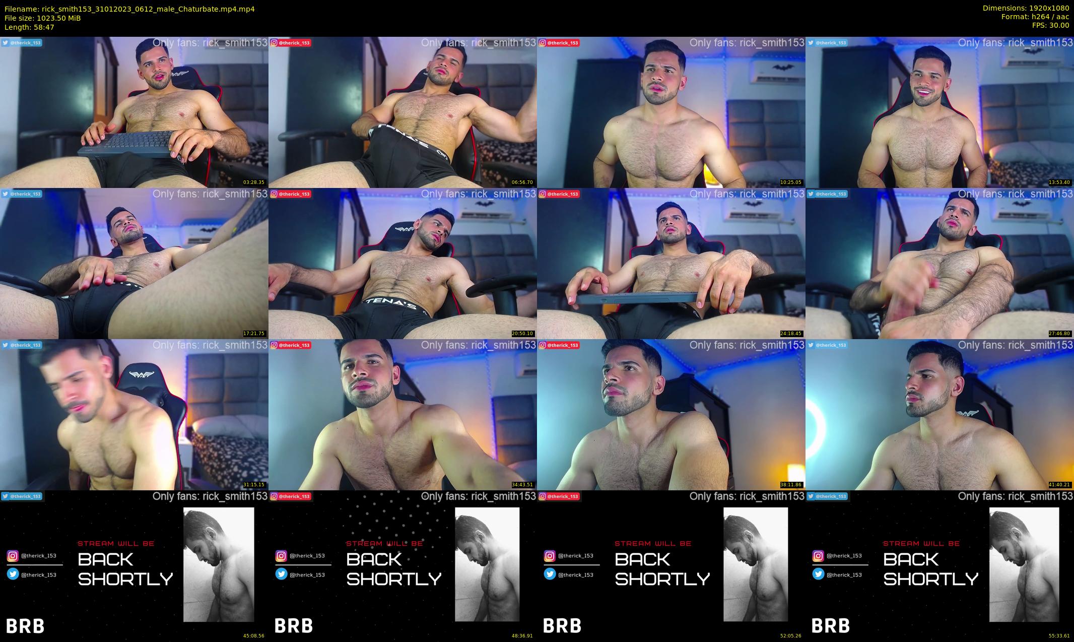 rick_smith153 — 59 minute Chaturbate male cam show recording, 1080p, Jan 31, 2023