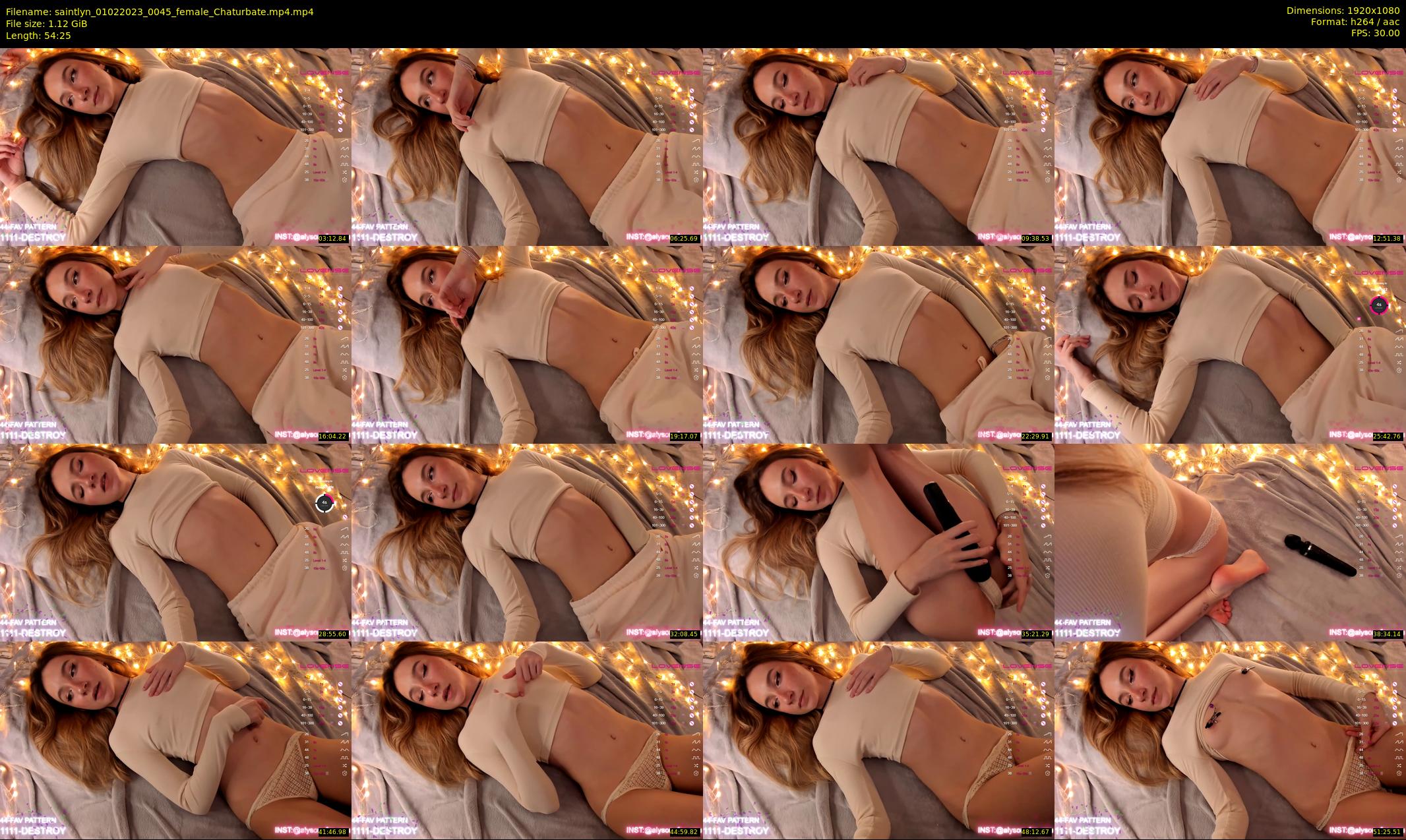 saintlyn — 55 minute Chaturbate female cam show recording, 1080p, Feb 1, 2023