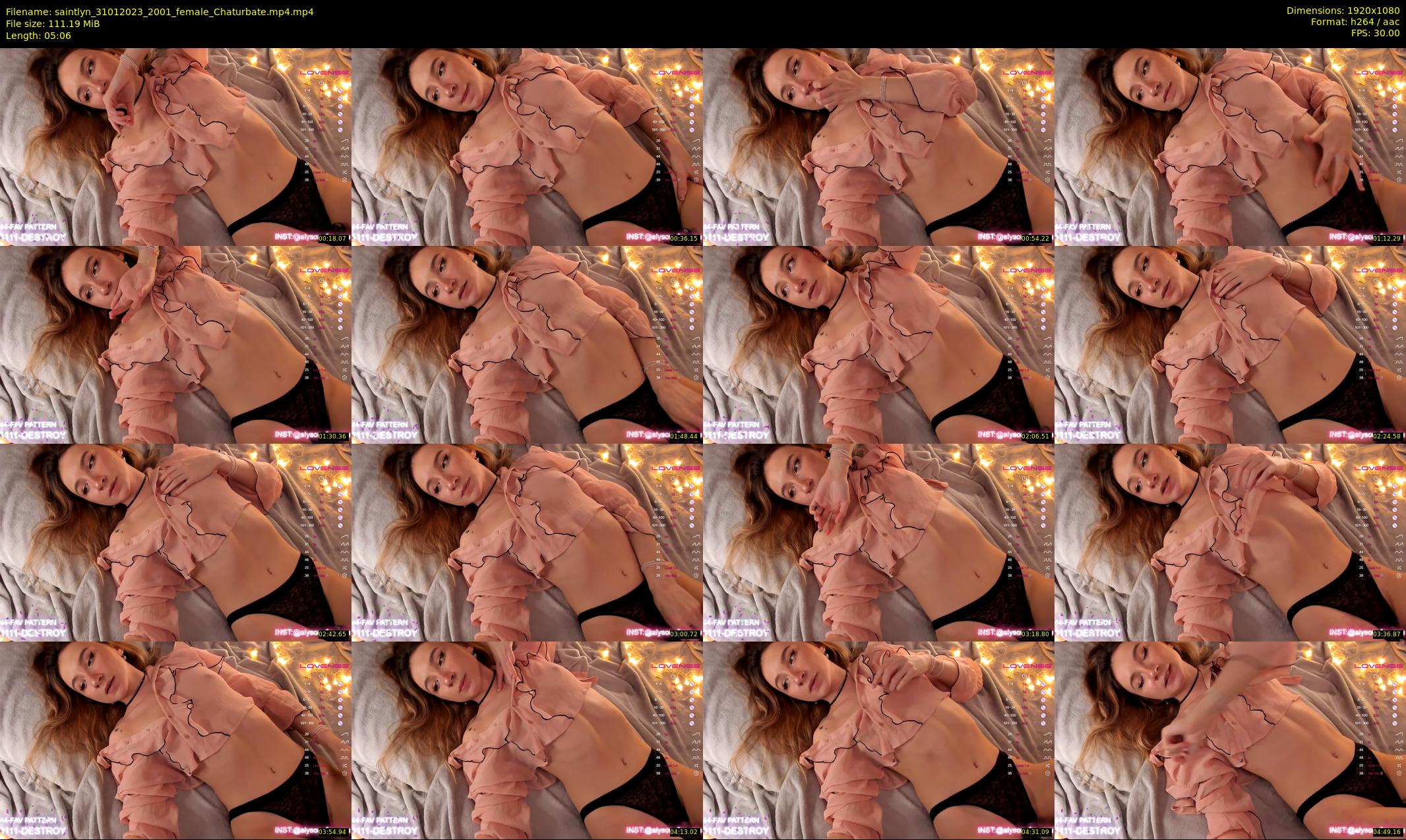 saintlyn — 6 minute Chaturbate female cam show recording, 1080p, Jan 31, 2023