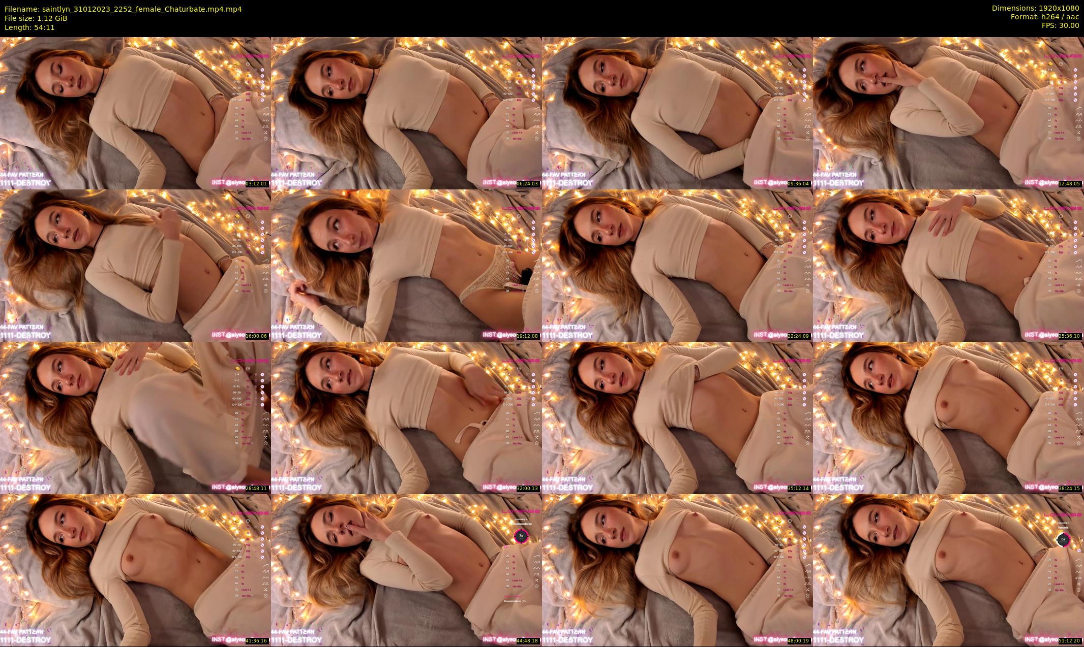saintlyn — 55 minute Chaturbate female cam show recording, 1080p, Jan 31, 2023