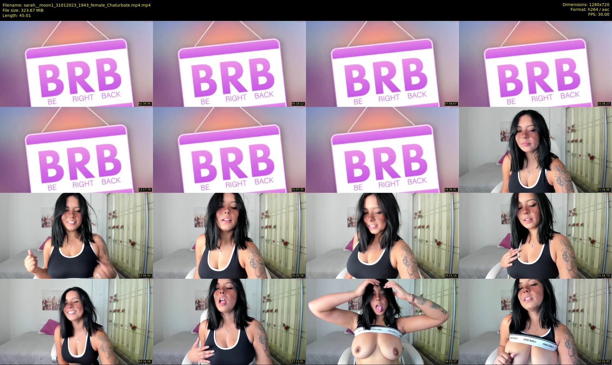 sarah__moon1 — 46 minute Chaturbate female cam show recording, 720p, Jan 31, 2023