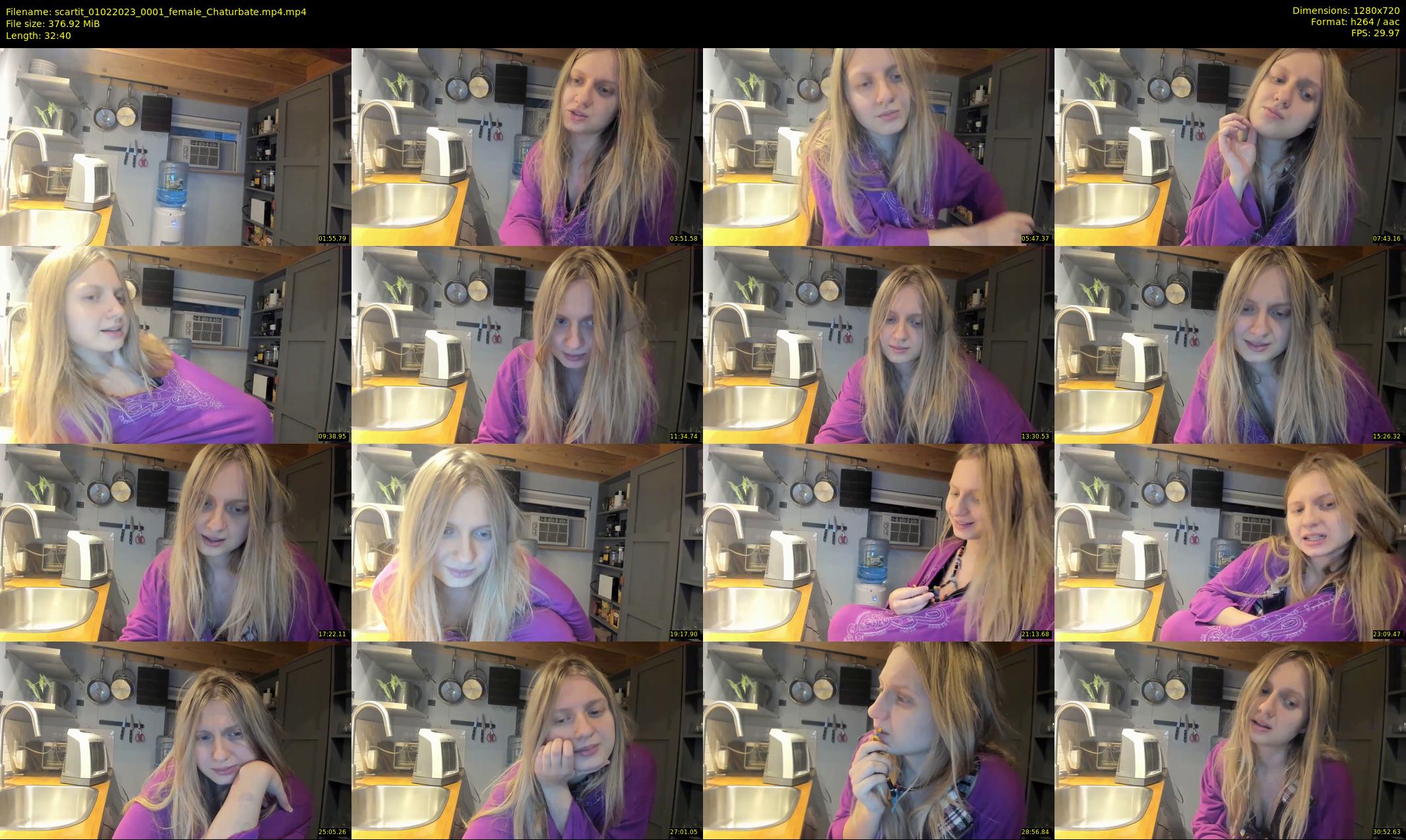 scartit — 33 minute Chaturbate female cam show recording, 720p, Feb 1, 2023