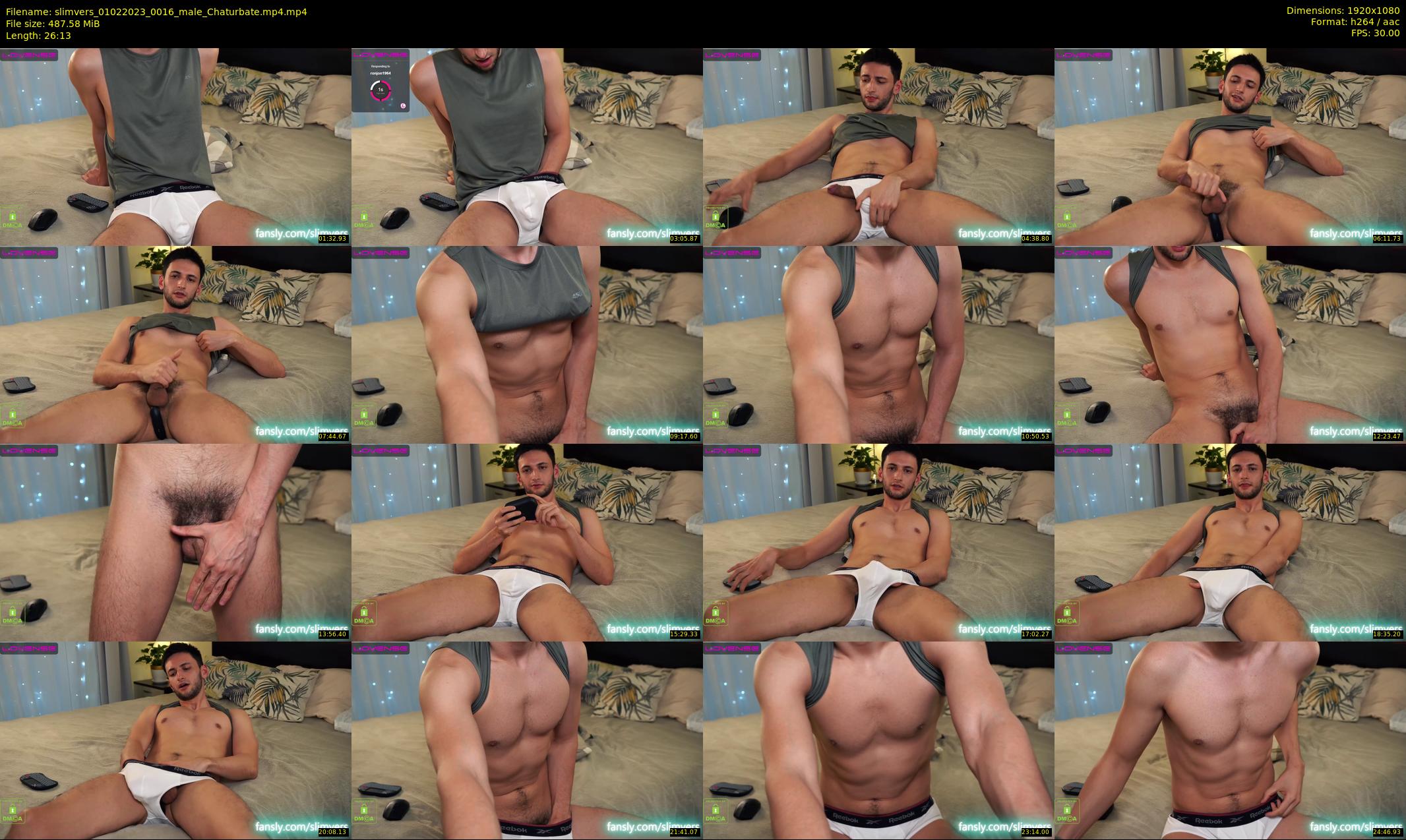 slimvers — 27 minute Chaturbate male cam show recording, 1080p, Feb 1, 2023